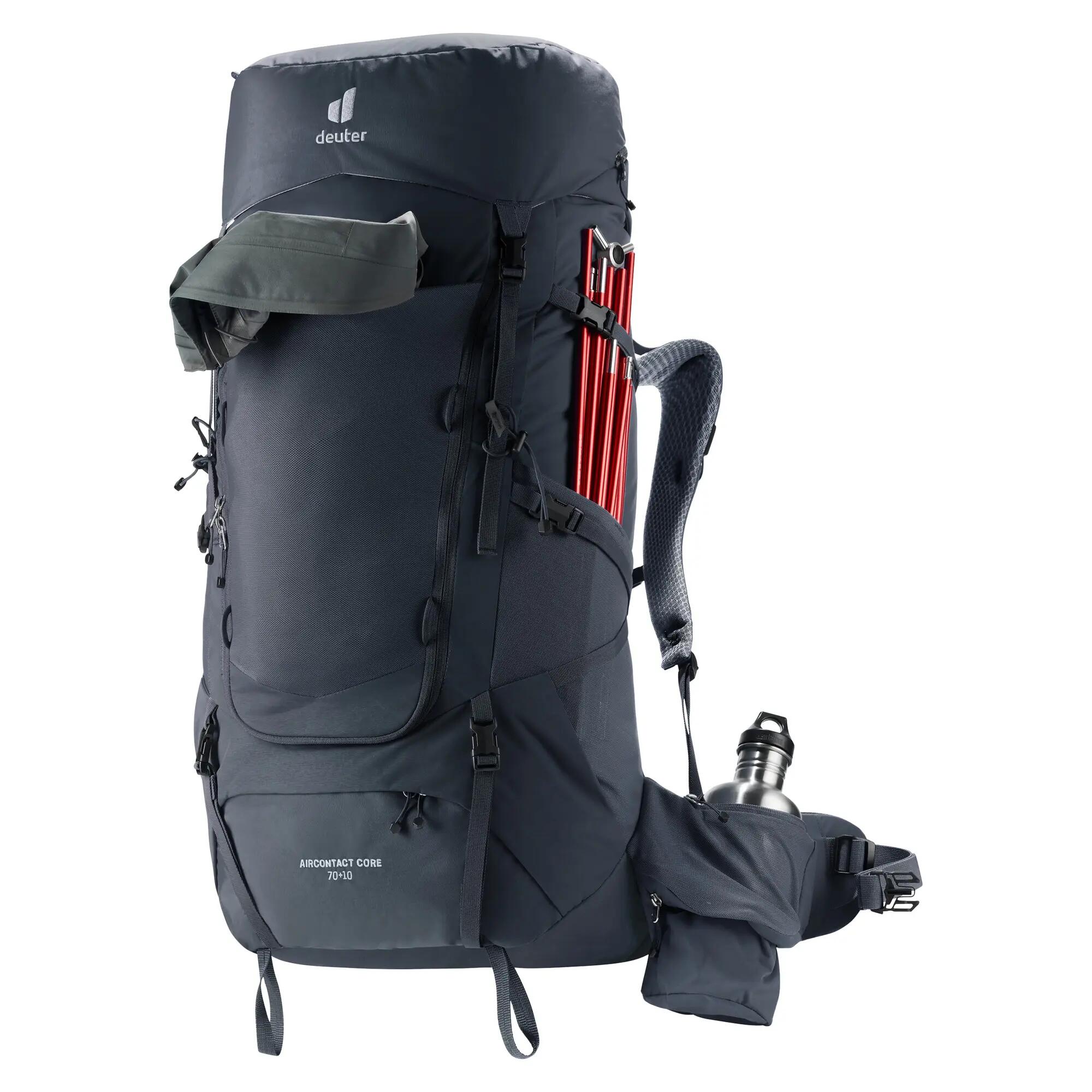Unisex - Trekkingrucksack - aircontact core 70+10 - black 11/13
