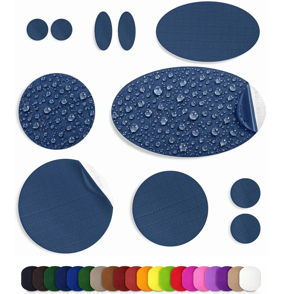 Self-Adhesive, Waterproof, Tear-Cold Resistant Repair Patches (11Pcs, Dark Navy)