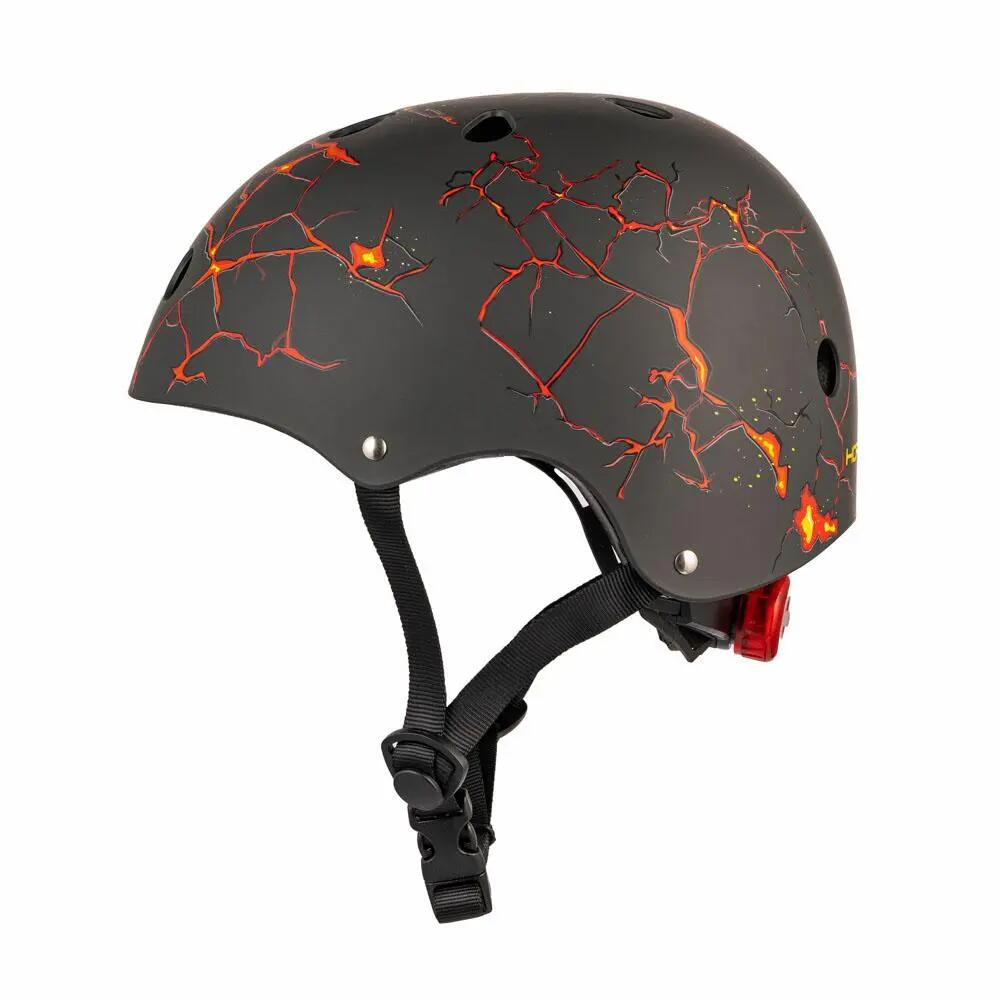Children bike helmet with LED light Lava design size M 53-58 cm 4/6
