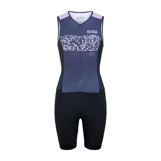 Systematic Two Triathlonanzug Damen Ärmellos Violett