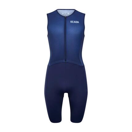 Męski kombinezon triathlonowy Essential bez rękawów – granatowy