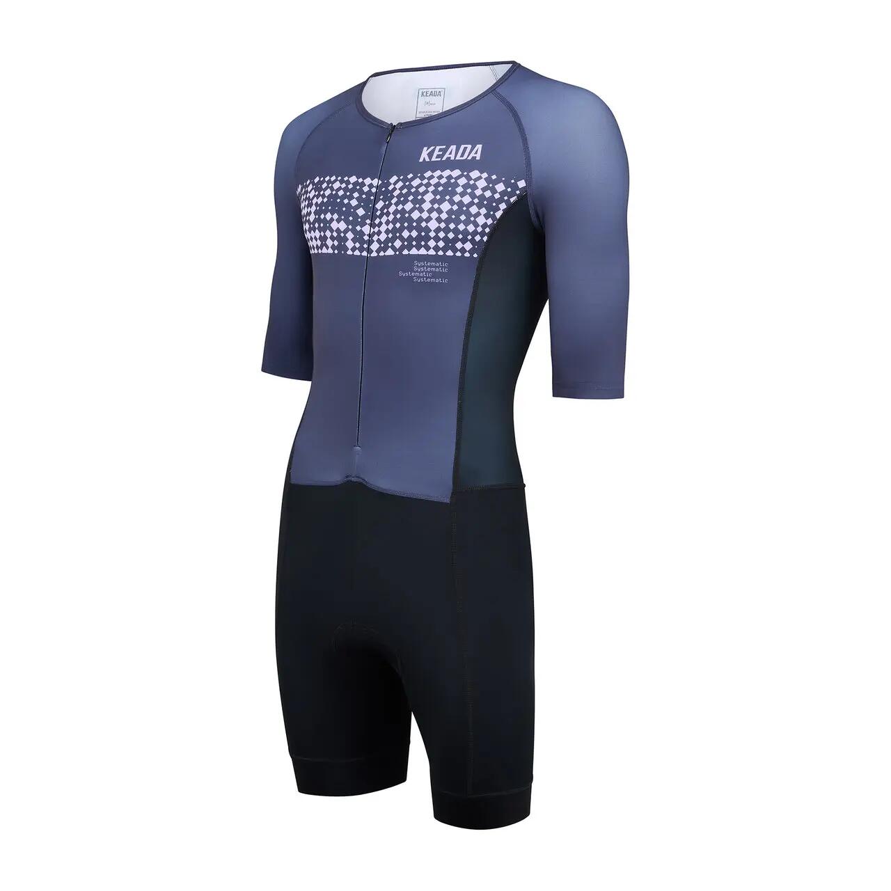 Systematic One Trisuit - Womens Sleeved Trisuit Purple 3/4