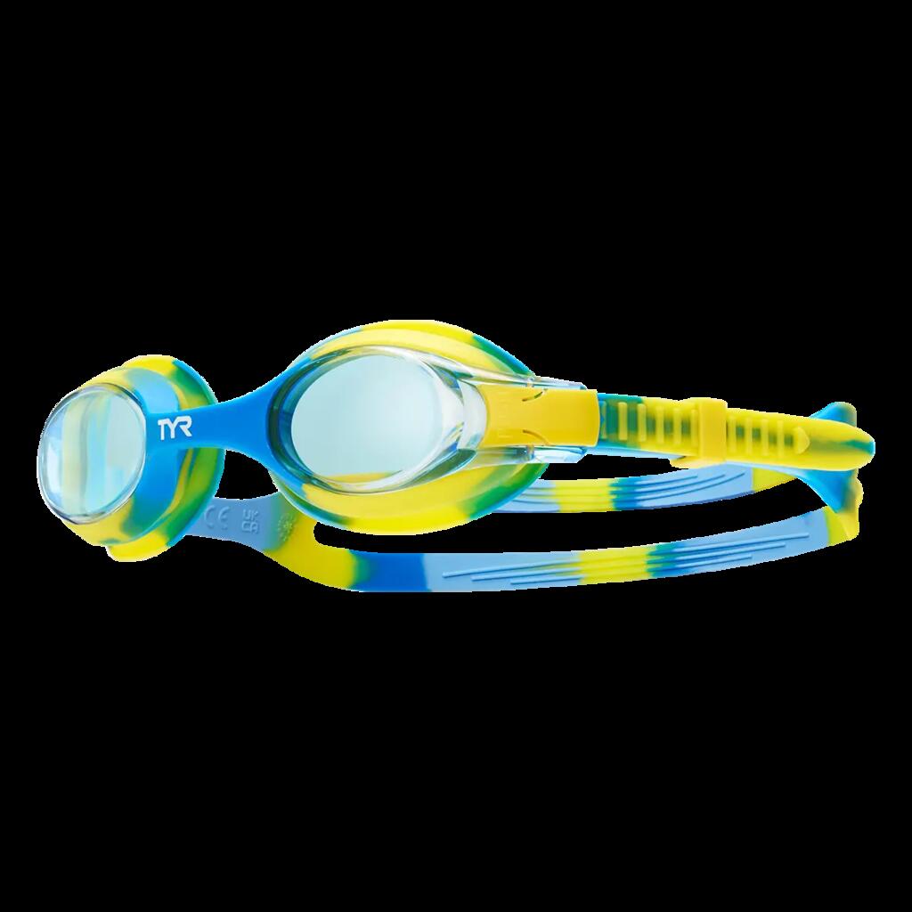 TYR Swimple Kids Goggles Tie Dye Clear Purple Teal