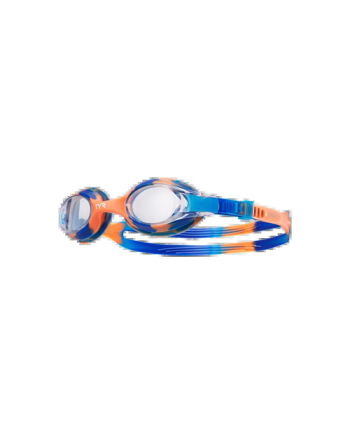 Lunettes de natation TYR pour enfants - Orange / Tie Dye 4/5