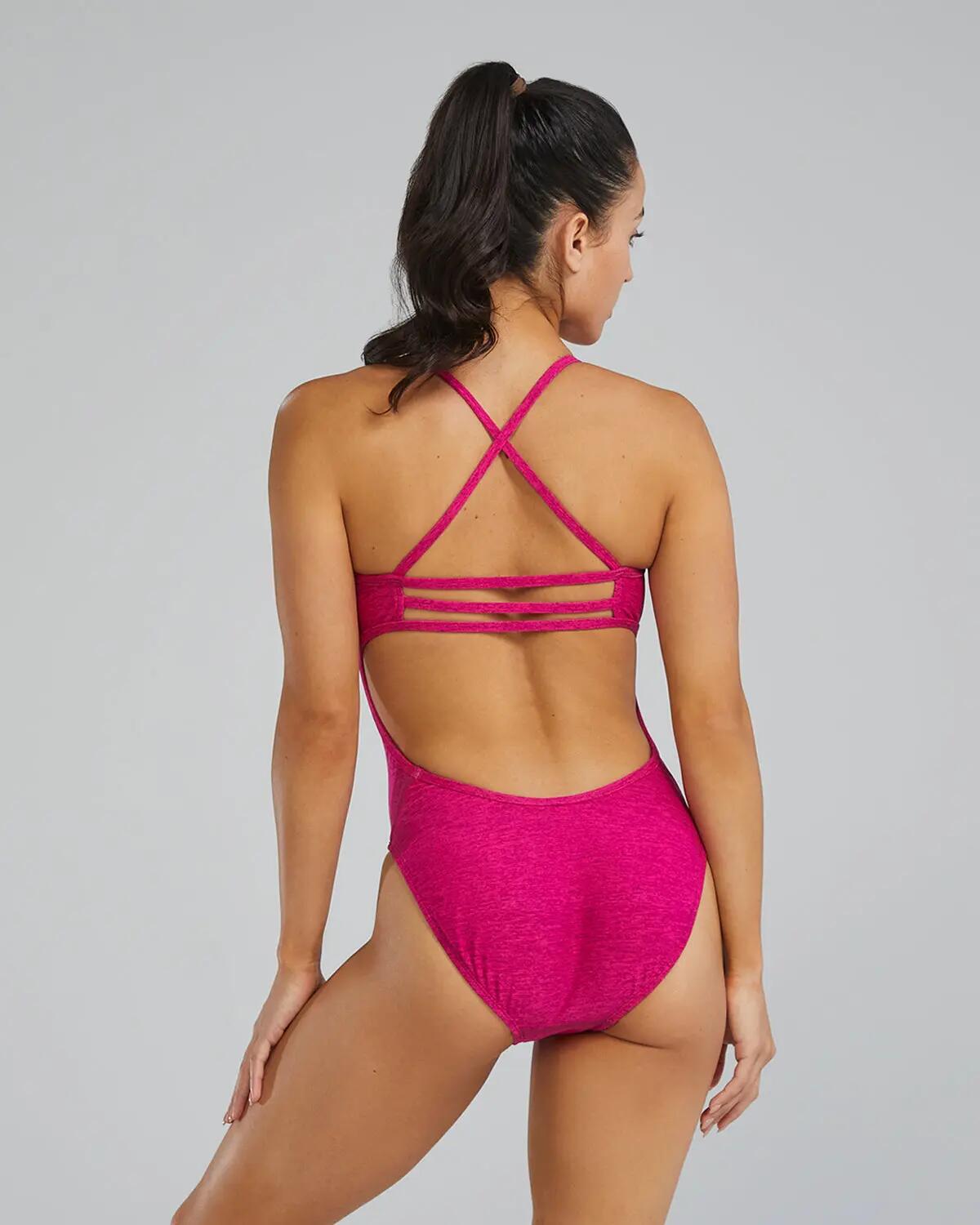 Costume da bagno TYR Lapped Trinity Fit - Blu brillante - Taglia 30 2/5