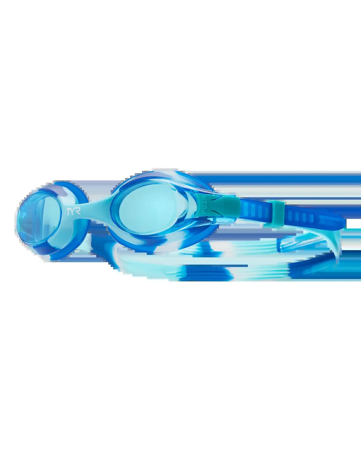 Lunettes de natation TYR pour enfants - Orange / Tie Dye 3/5