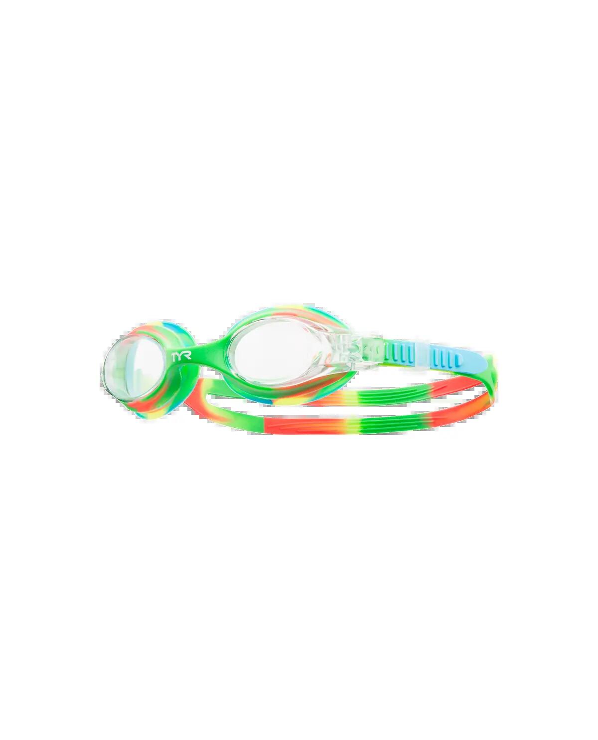 Lunettes de natation TYR pour enfants - Orange / Tie Dye 2/5