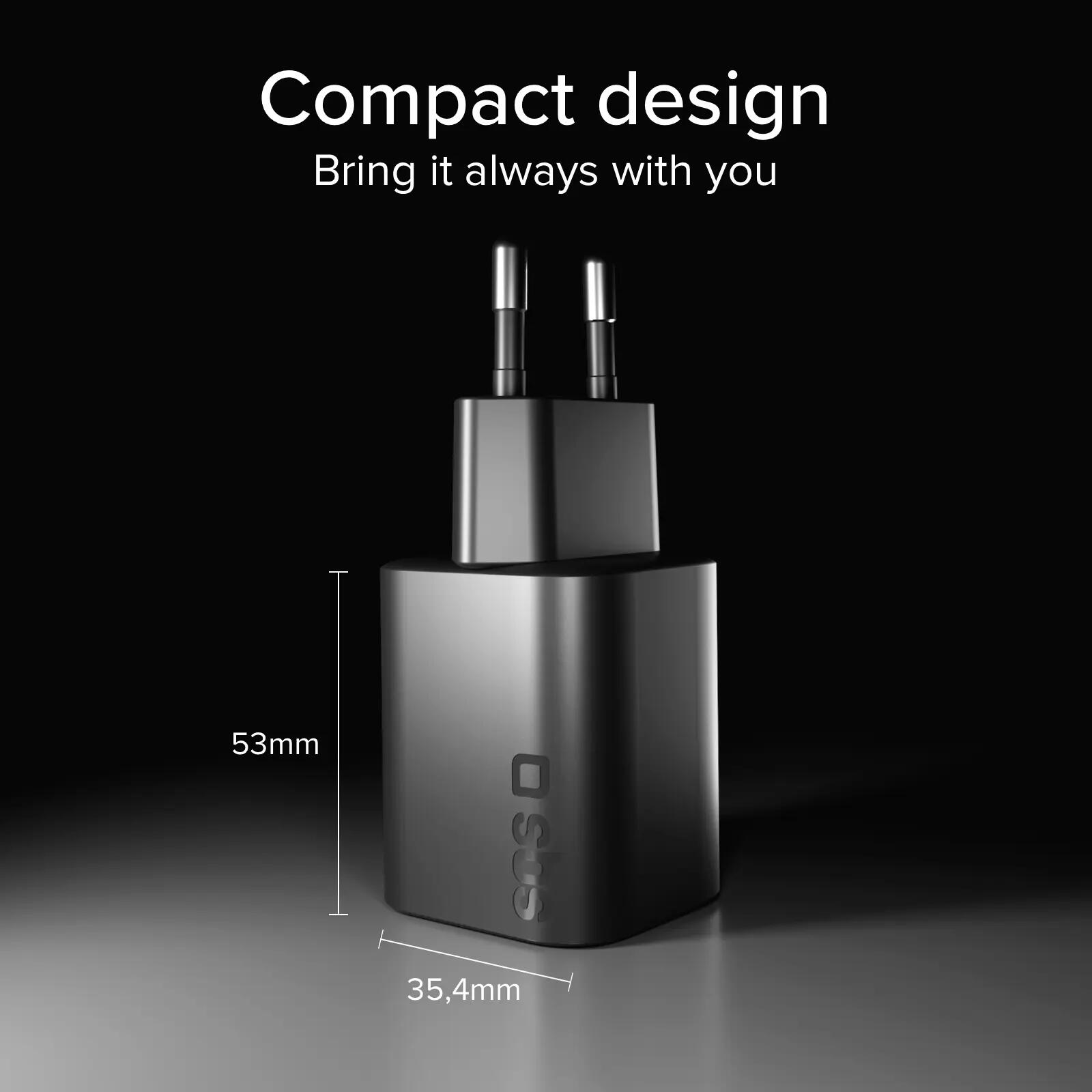 Chargeur mural USB-C ultra-compact 45 W avec Power Delivery 3.0 et PPS 6/7