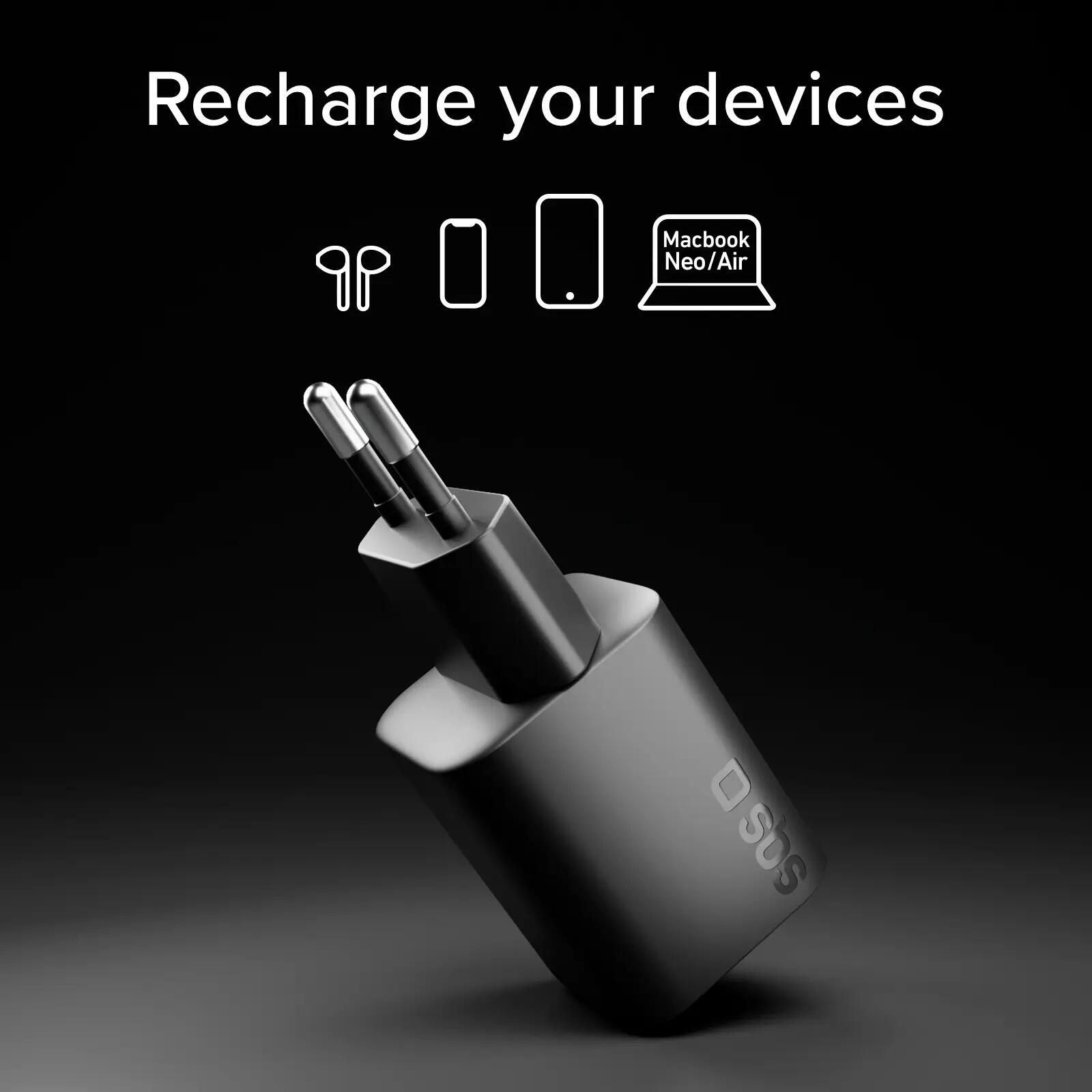 Chargeur mural USB-C 40 W avec Power Delivery 3.2 et AVS 4/7