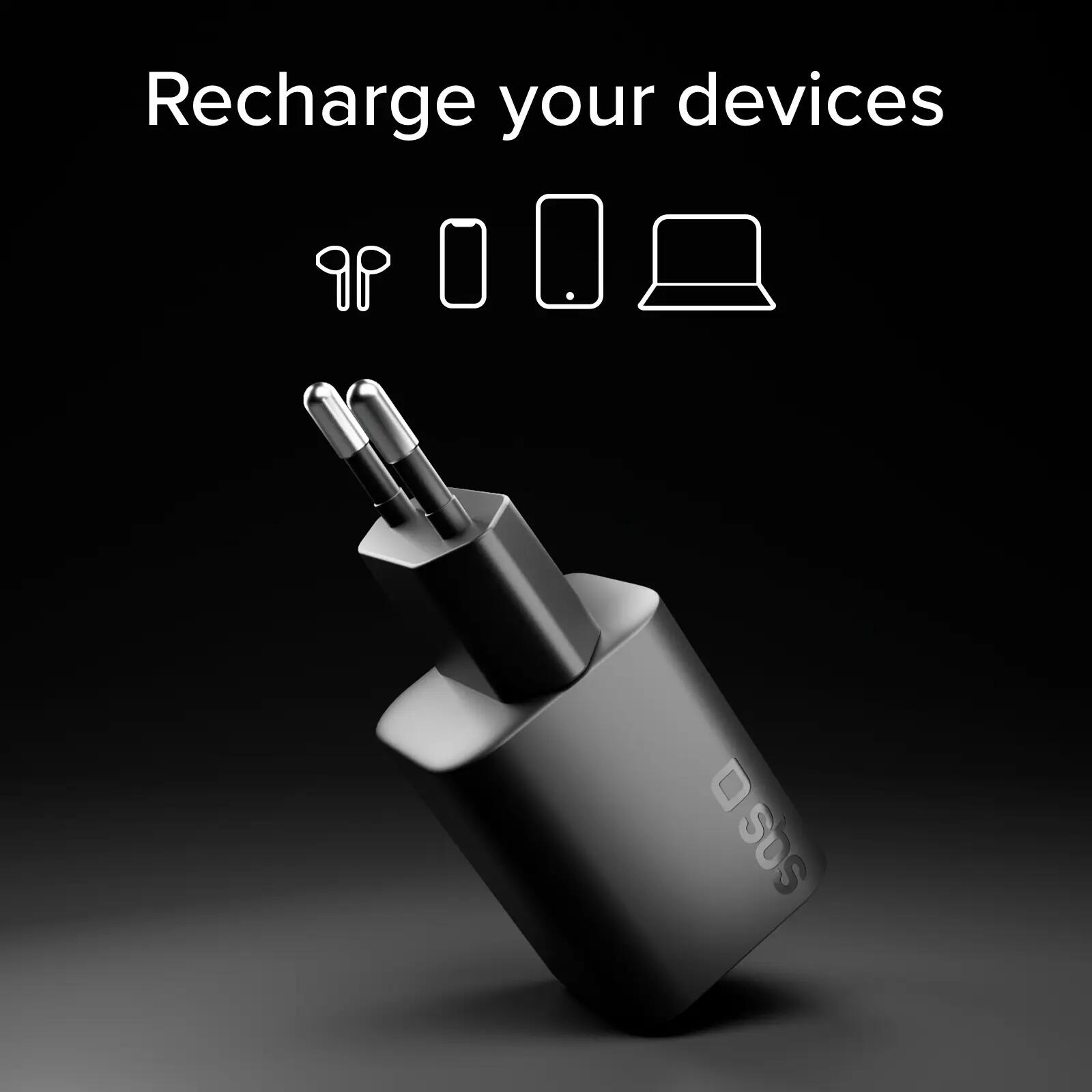 Chargeur mural USB-C ultra-compact 45 W avec Power Delivery 3.0 et PPS 4/7