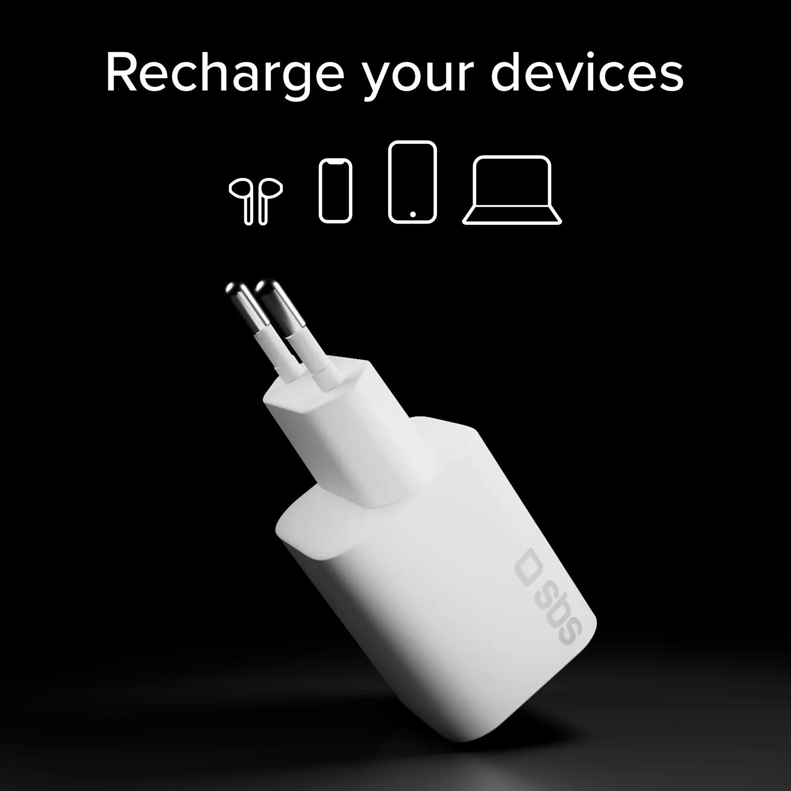 Chargeur mural USB-C ultra-compact 45 W avec Power Delivery 3.0 et PPS 4/7