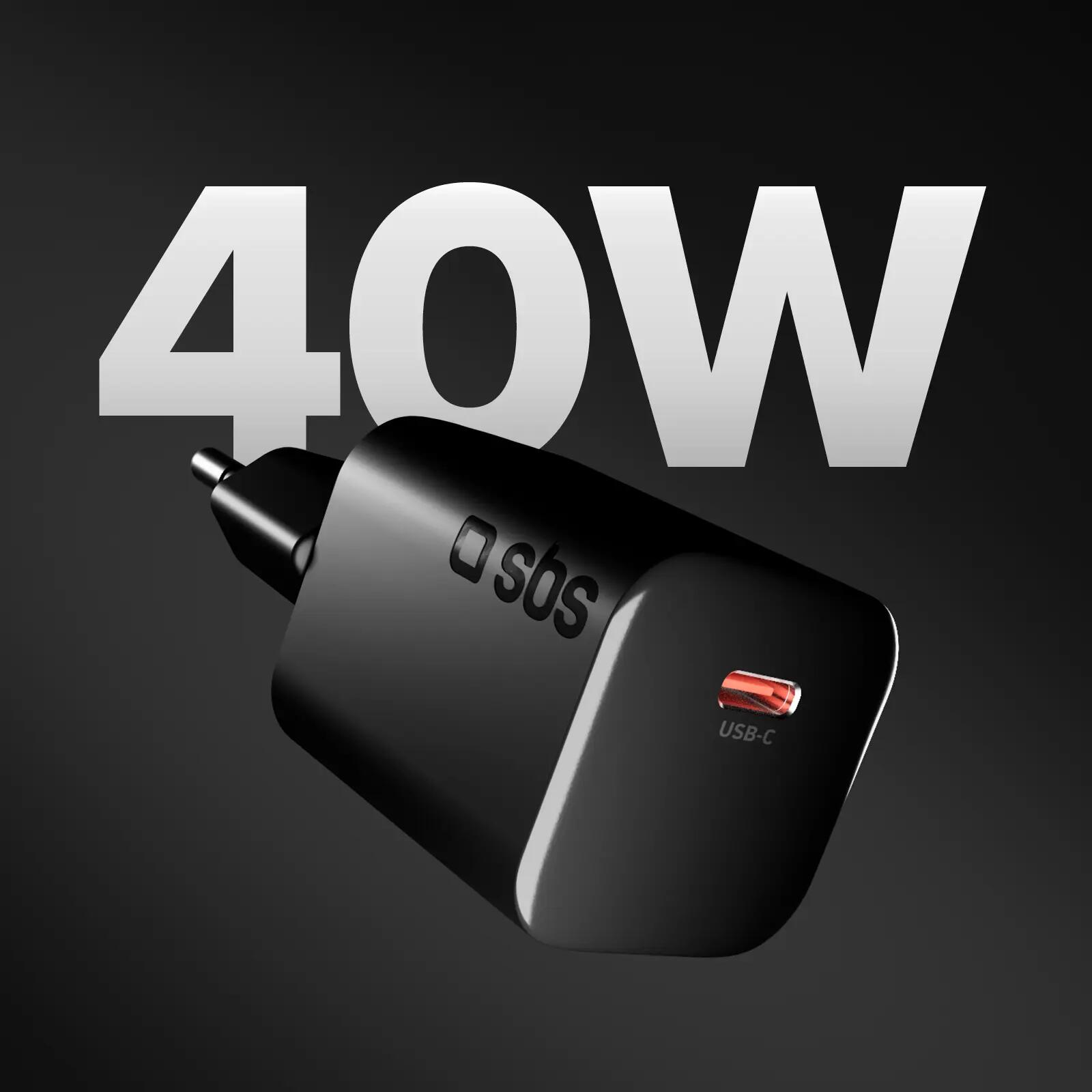 Chargeur mural USB-C 40 W avec Power Delivery 3.2 et AVS 2/7