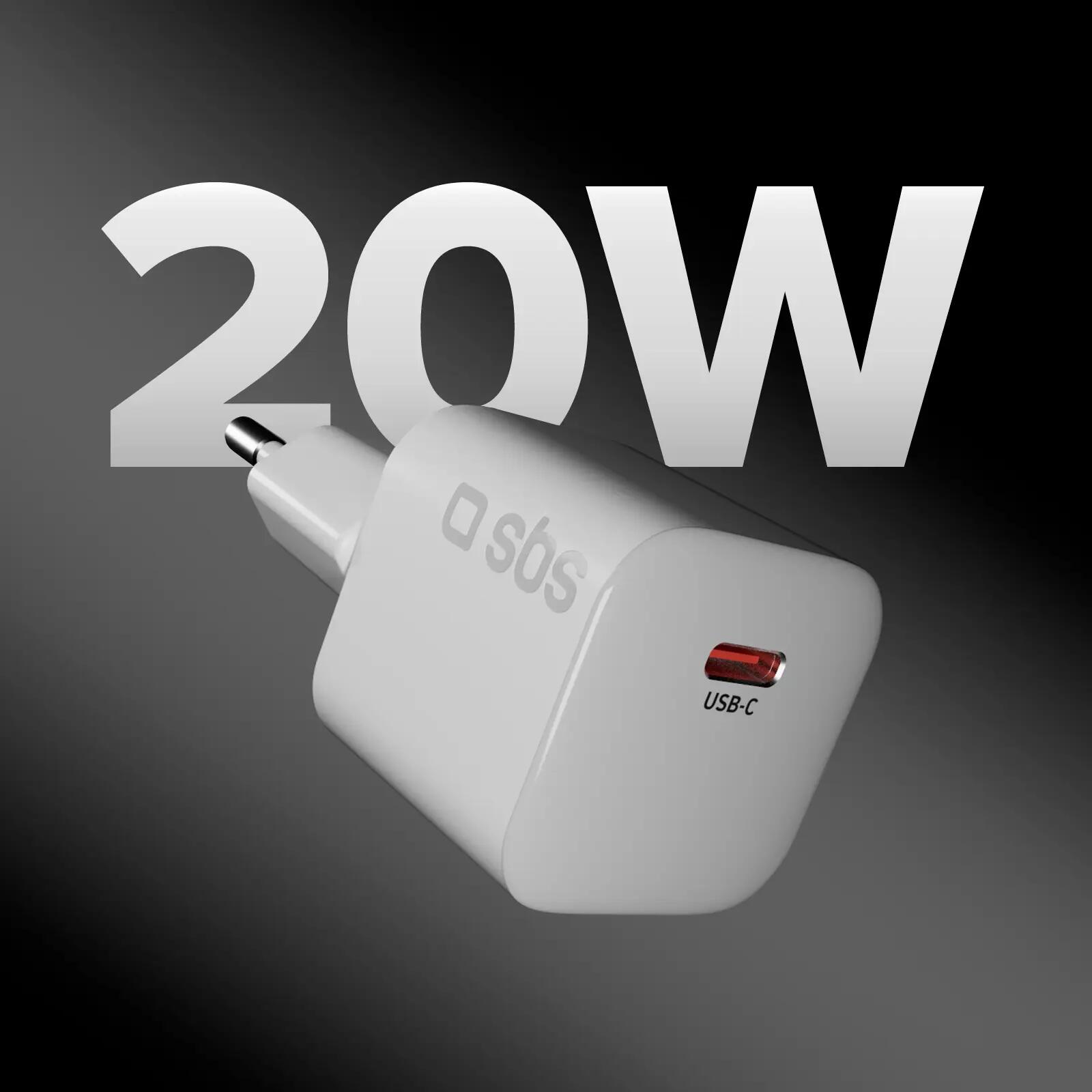 USB-C 20W GaN PD 3.0 mini-wandlader voor smartphones en tablets 2/7
