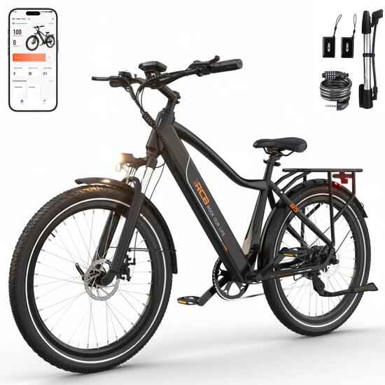 Vélo Électrique VTC G5 27,5" Capteur de couple APP/NFC Autonomie 60-120km
