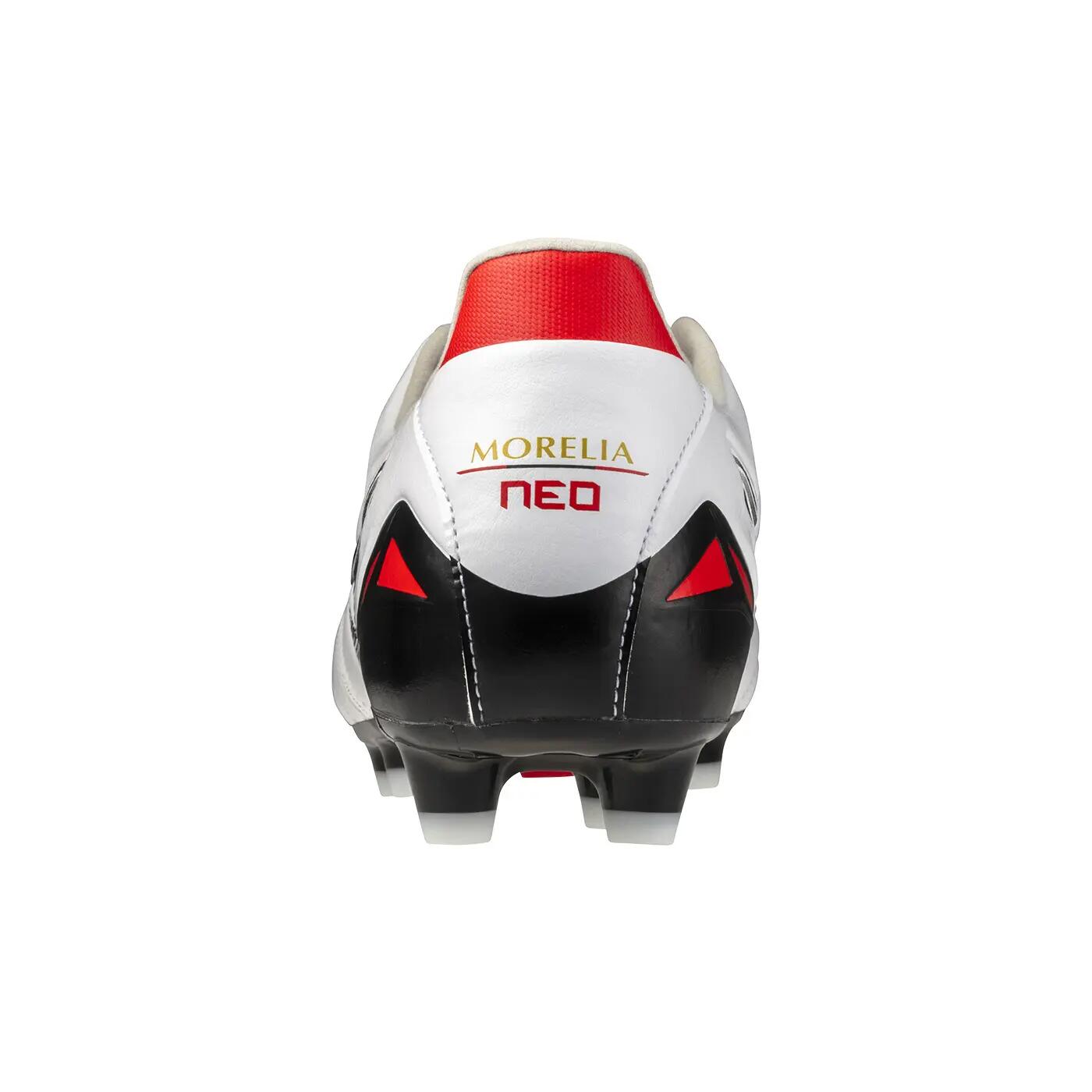 Scarpe da calcio Mizuno Morelia Neo IV Pro Bianco, nero e rosso 5/7