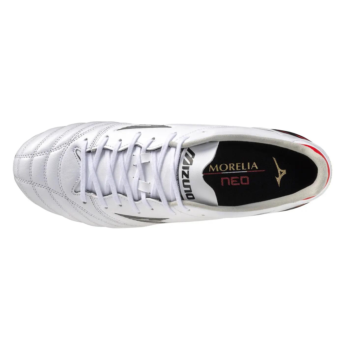 Scarpe da calcio Mizuno Morelia Neo IV Pro Bianco, nero e rosso 4/7