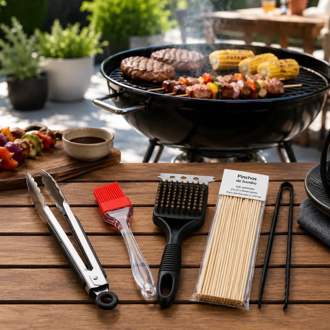 BBQ-Utensilien-Set 5-teilig aus Edelstahl 2/7