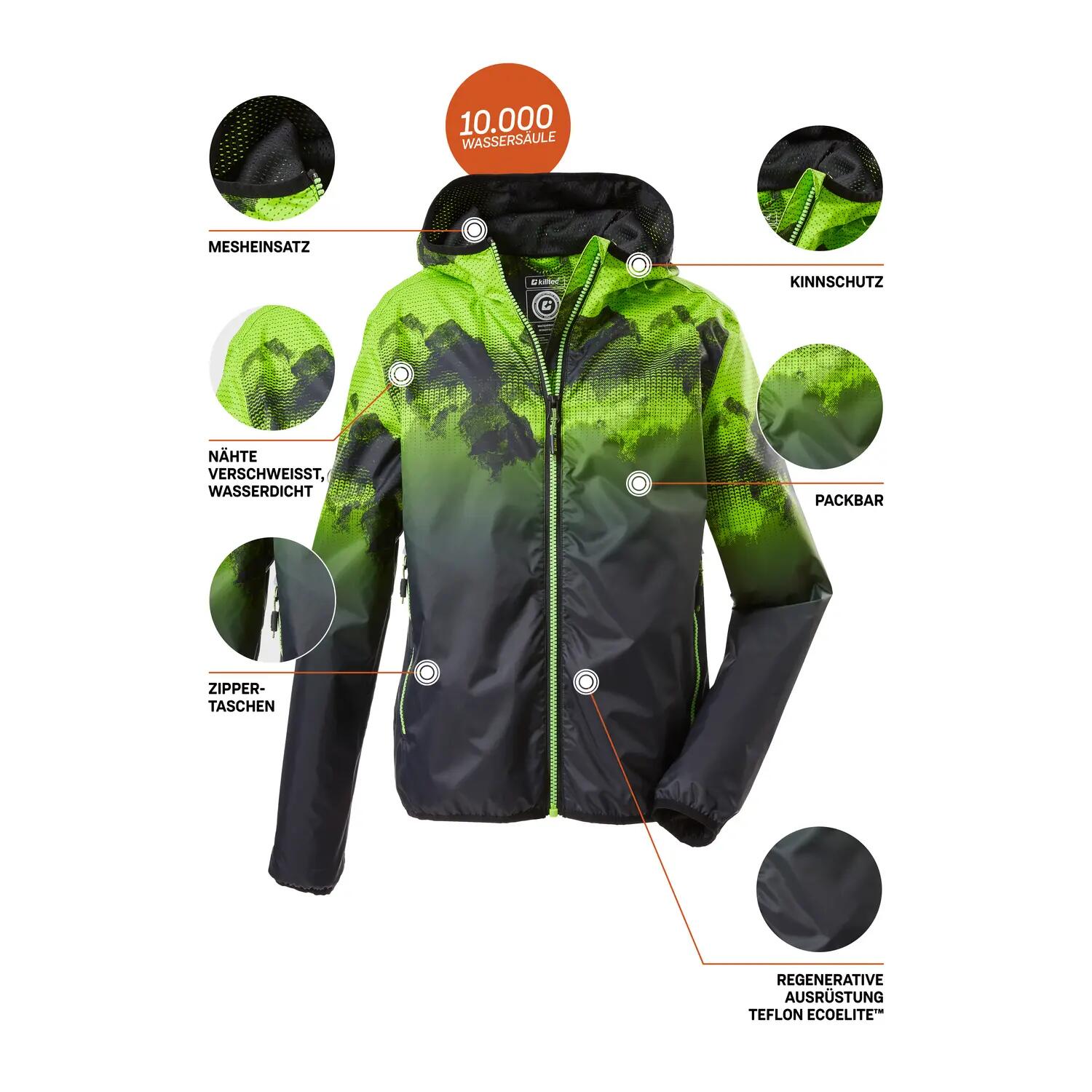 Jungen, Kinder Outdoorjacke Lyse 10/12