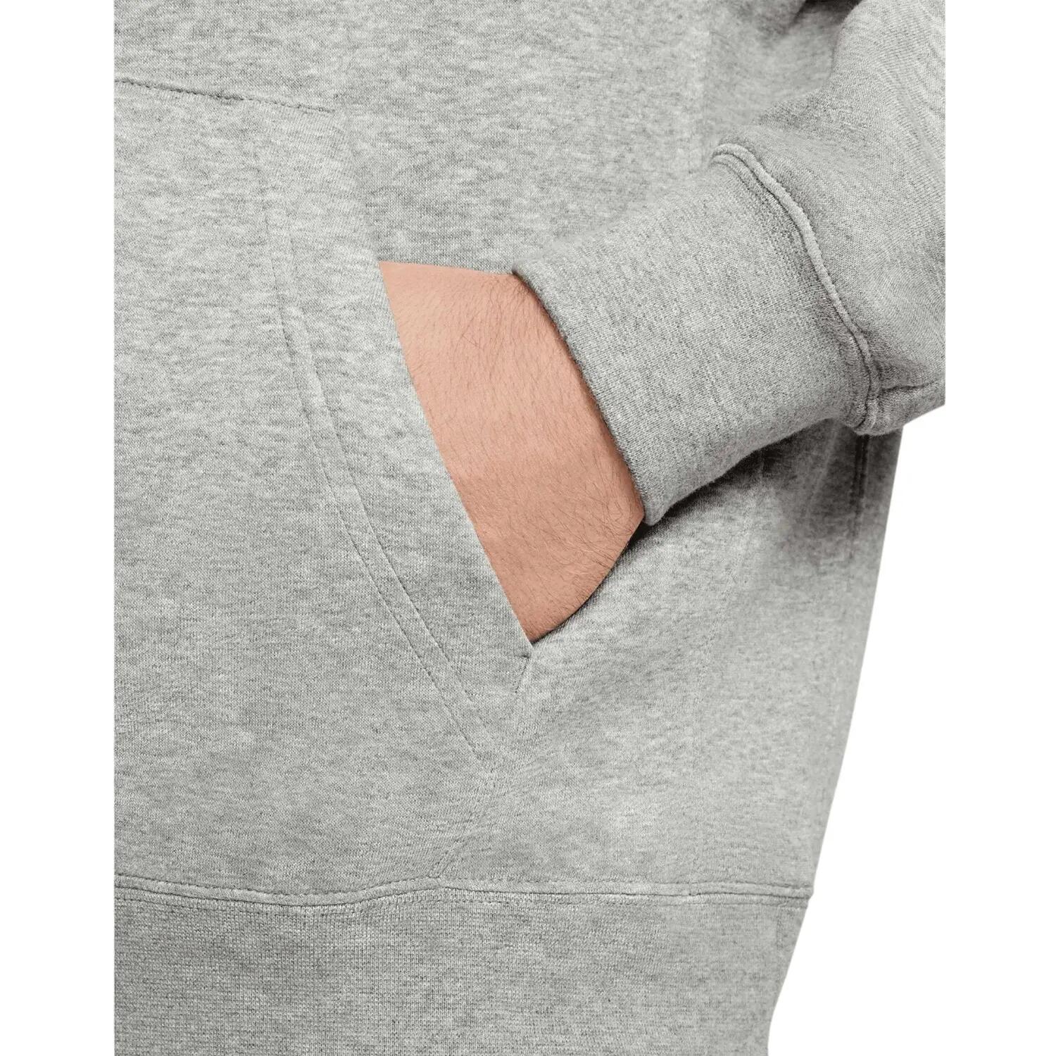 Sweat À Capuche SPORTSWEAR CLUB Adulte (Gris Foncé Chiné / Argenté Mat / Blanc) 4/5