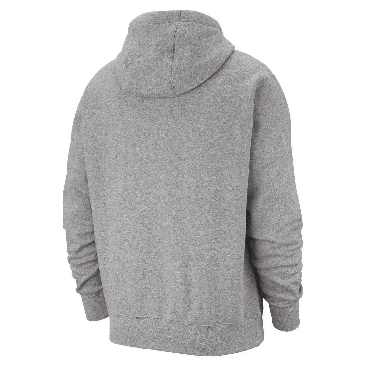 Sweat À Capuche SPORTSWEAR CLUB Adulte (Gris Foncé Chiné / Argenté Mat / Blanc) 2/5