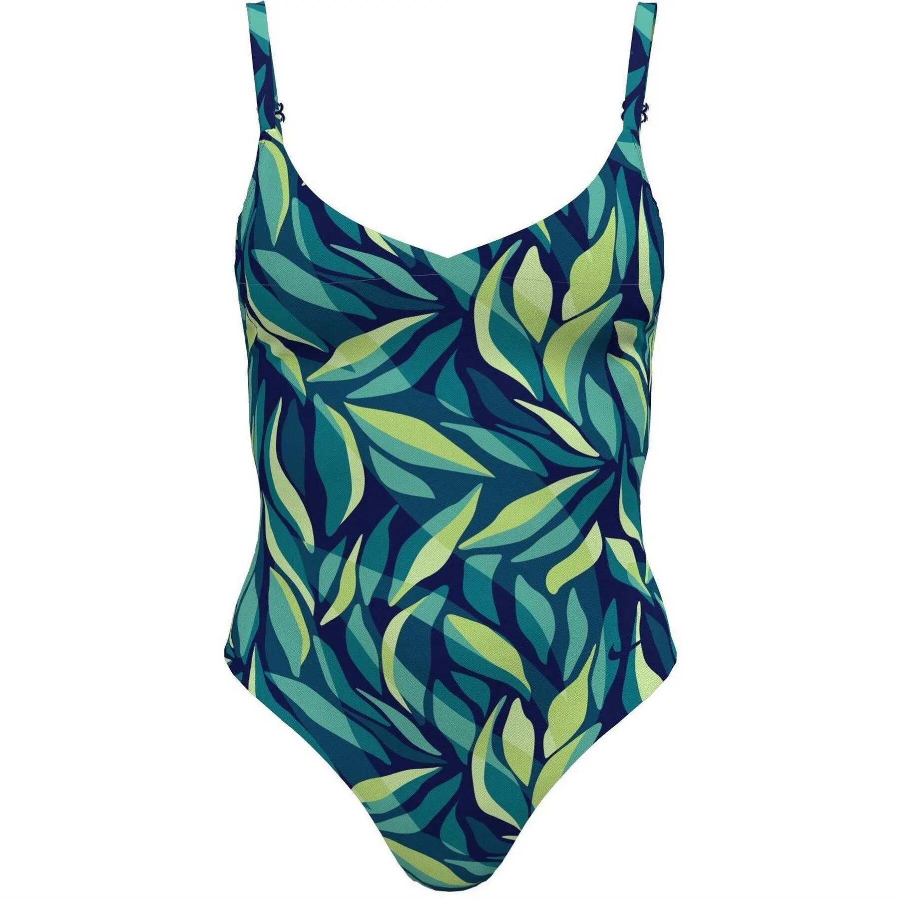 Nike Womens/Ladies Leaf Print One Piece Swimsuit