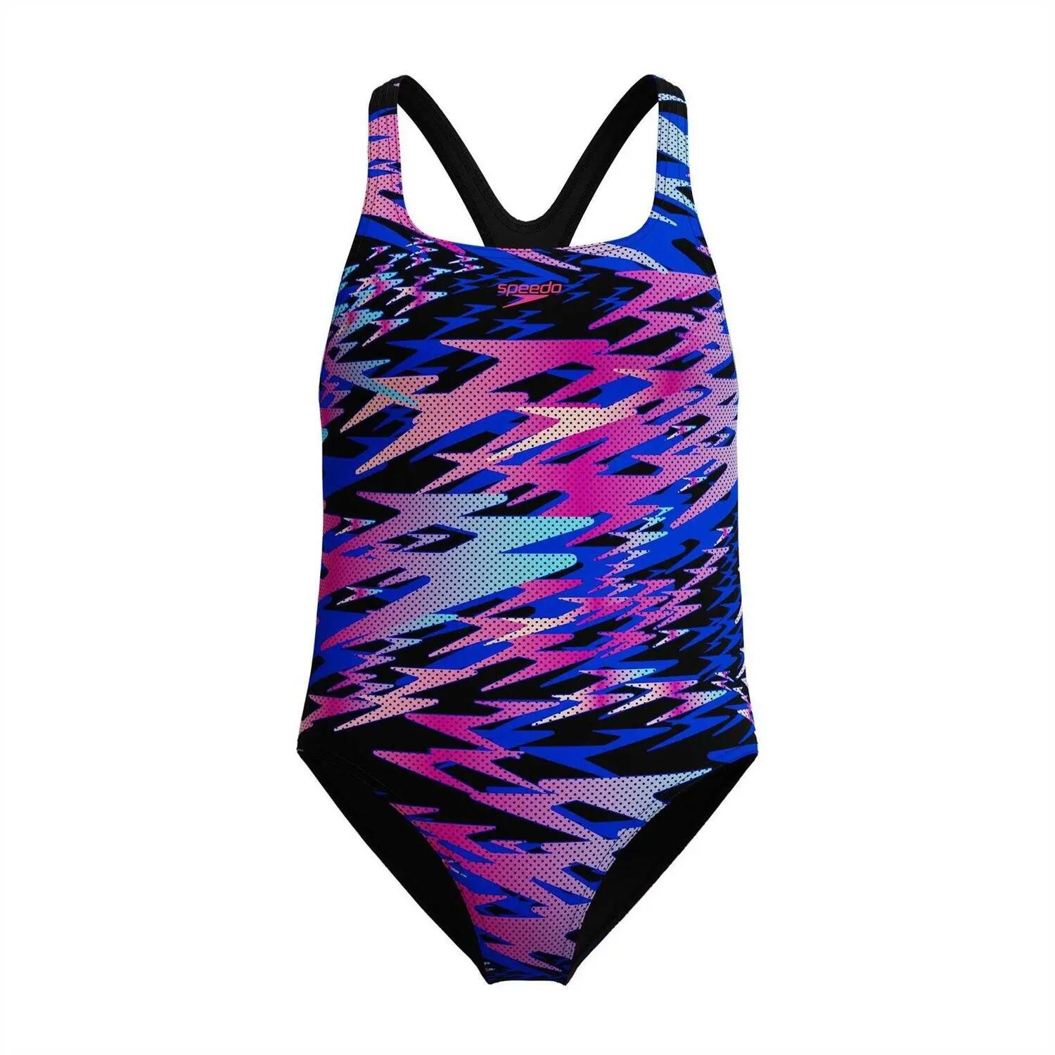 Speedo Girls Hyper Boom Muscleback One Piece Swimsuit