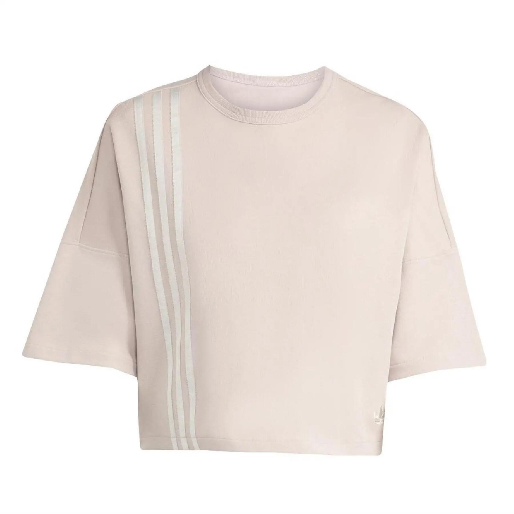 Adidas Womens/Ladies Off Place 3 Stripes Loose Fit T-Shirt