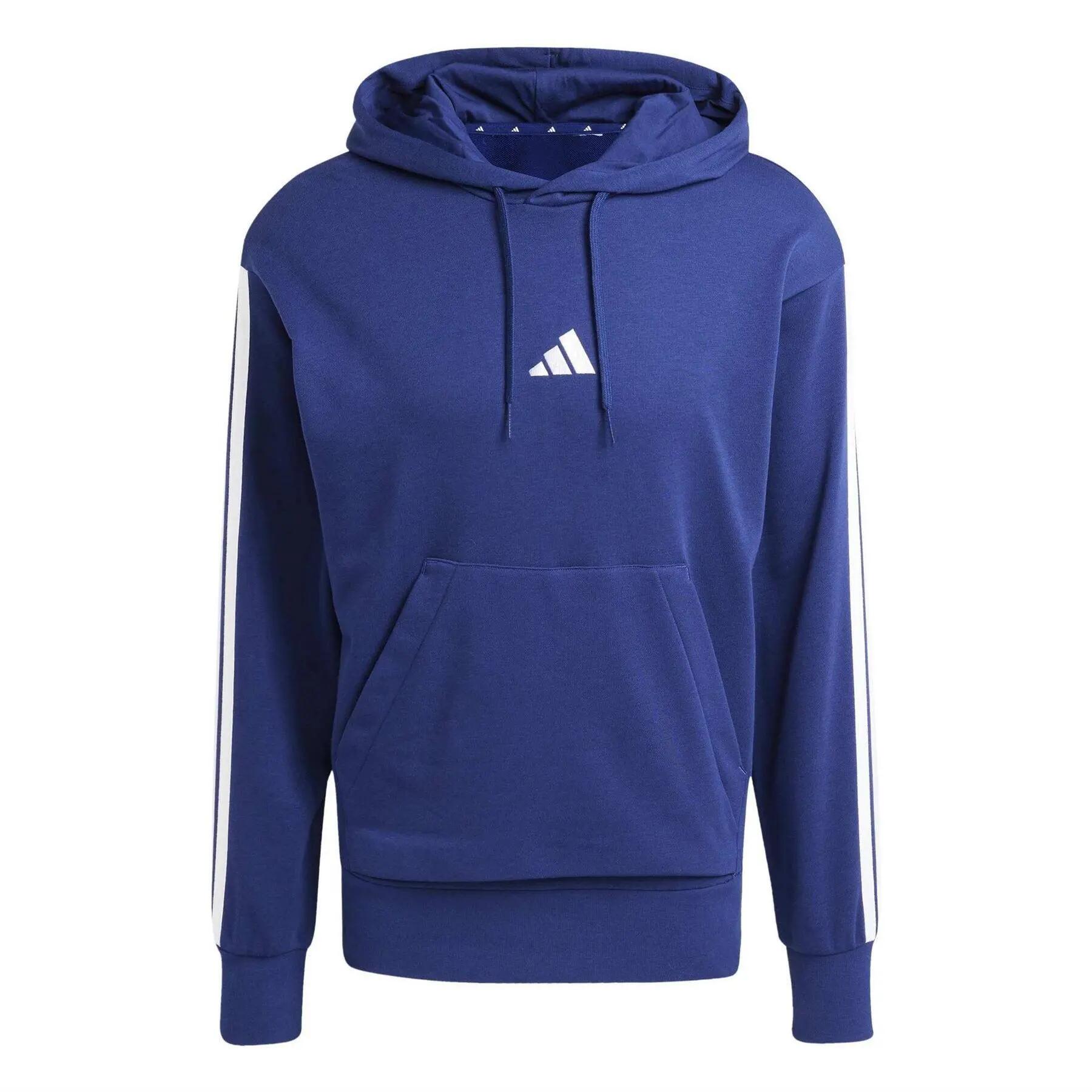 Adidas Mens 3 Stripes Hoodie