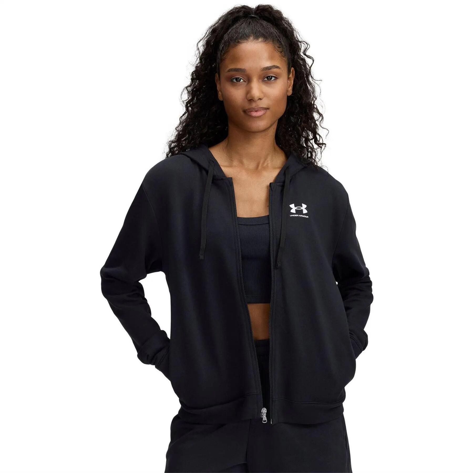 Under Armour Womens/Ladies Rival Terry Long-Sleeved Full Zip Hoodie