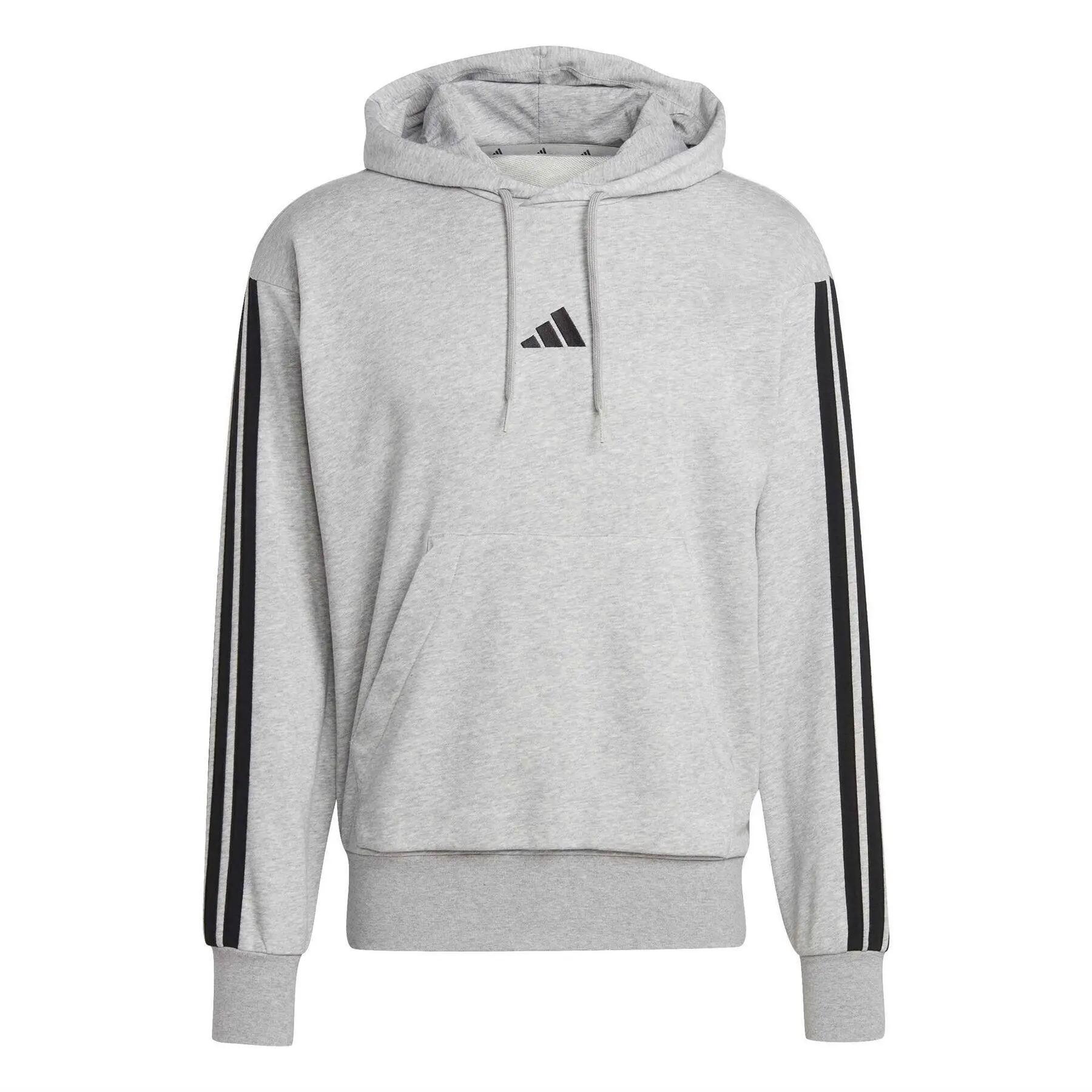 Adidas Mens 3 Stripes Hoodie