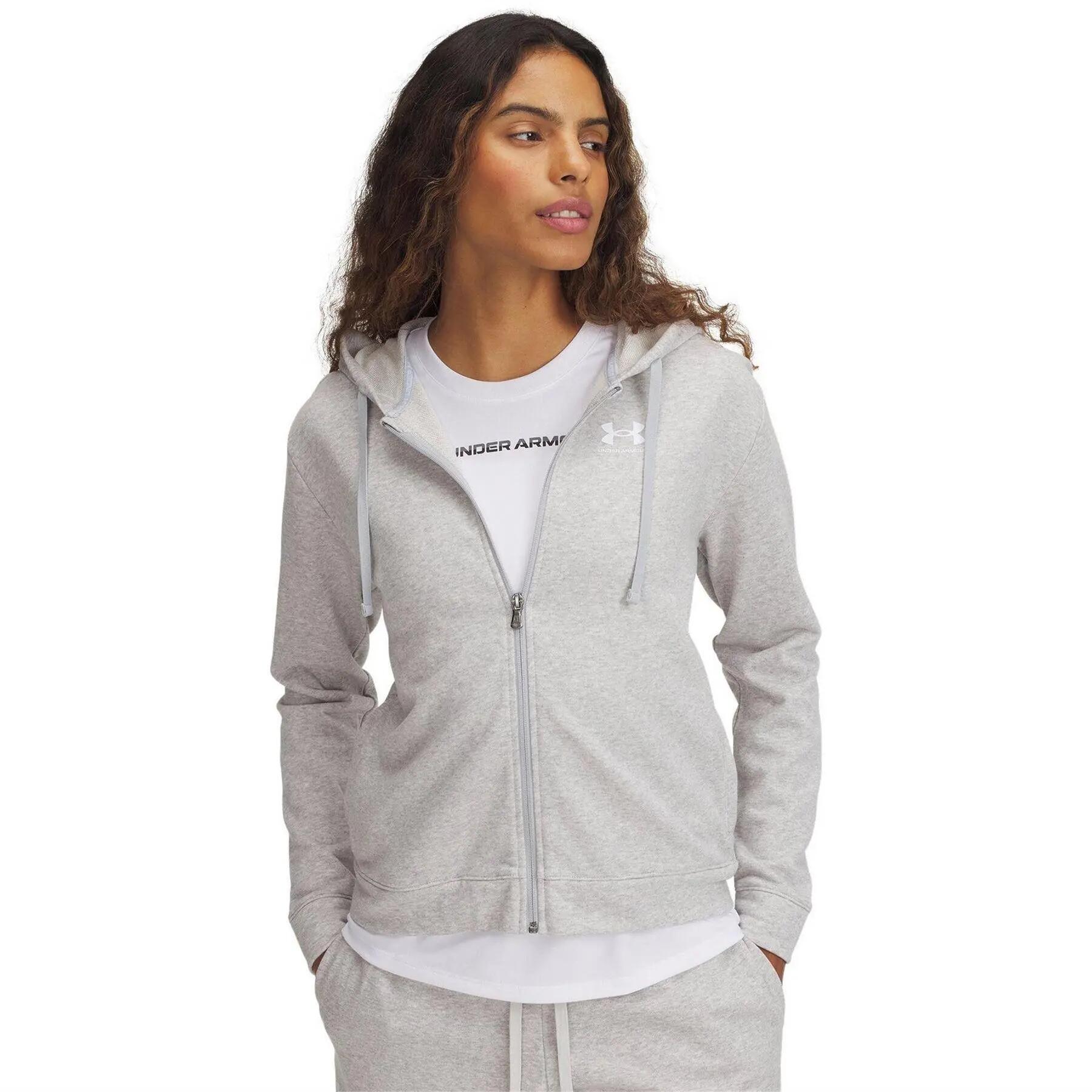 Under Armour Womens/Ladies Rival Terry Long-Sleeved Full Zip Hoodie