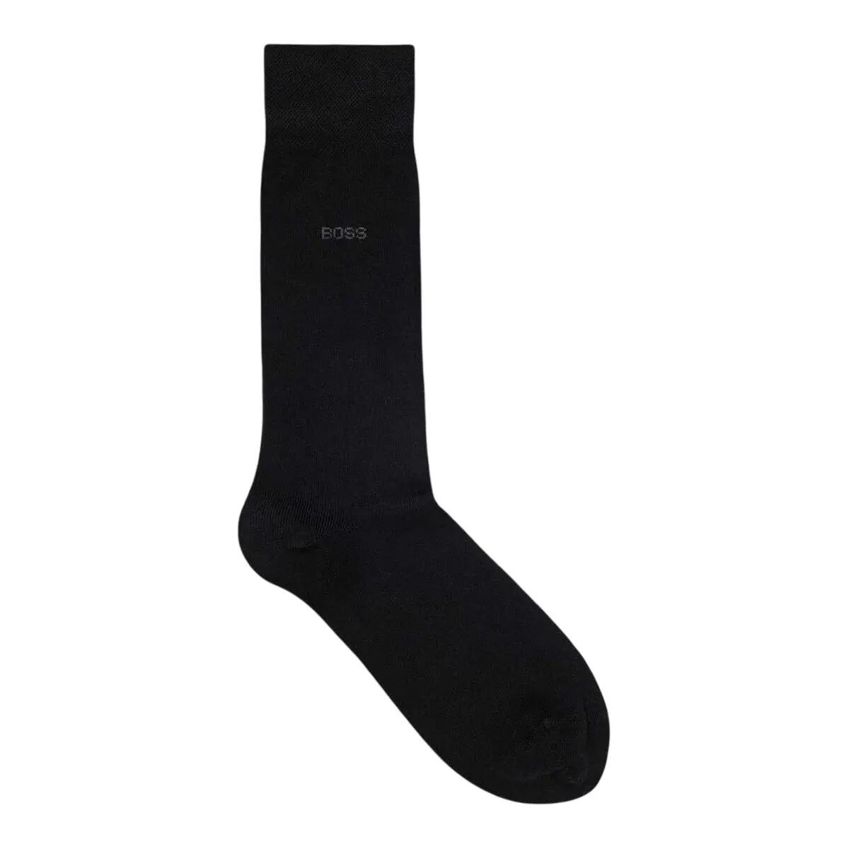 Boss Unisex Adult Embroidered Logo Cotton Blend Crew Socks