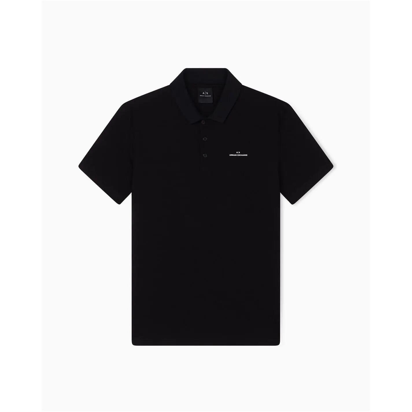 Armani Exchange Mens Collared Short-Sleeved Polo Shirt
