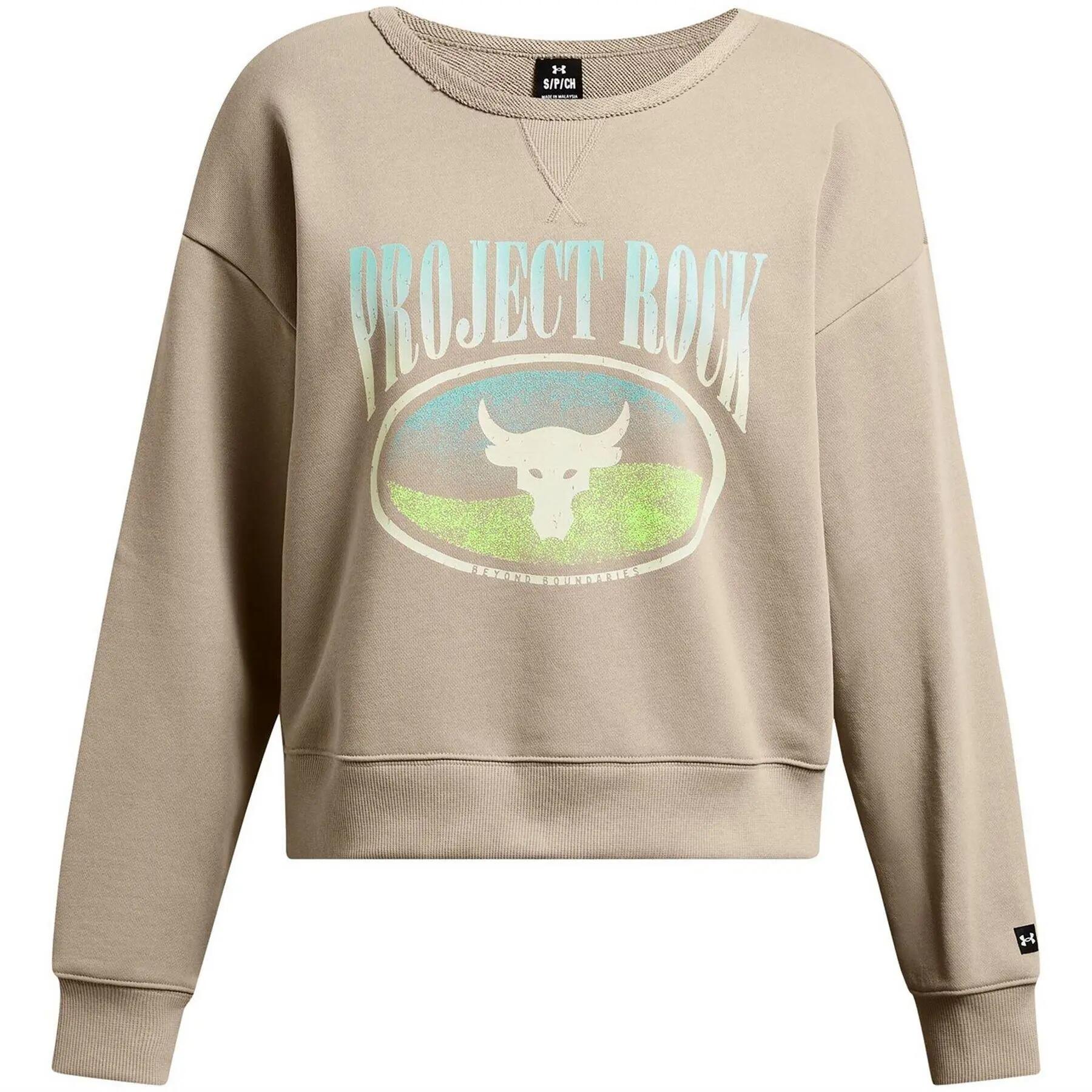 Under Armour Womens/Ladies Project Rock Bull Skull French Terry Sweatshirt
