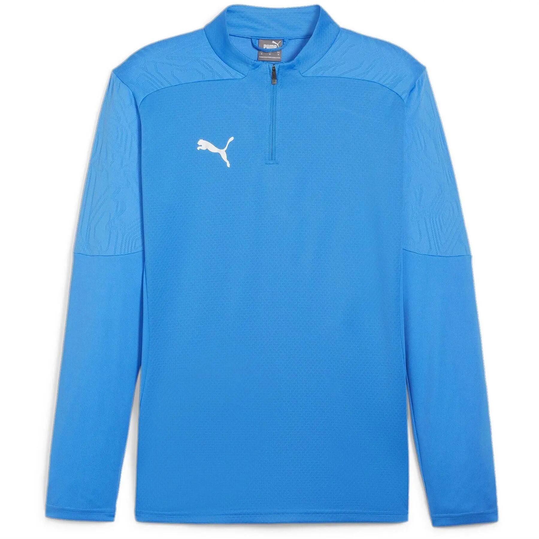 Puma Mens TeamFinal Quarter Zip Training Fleece Top