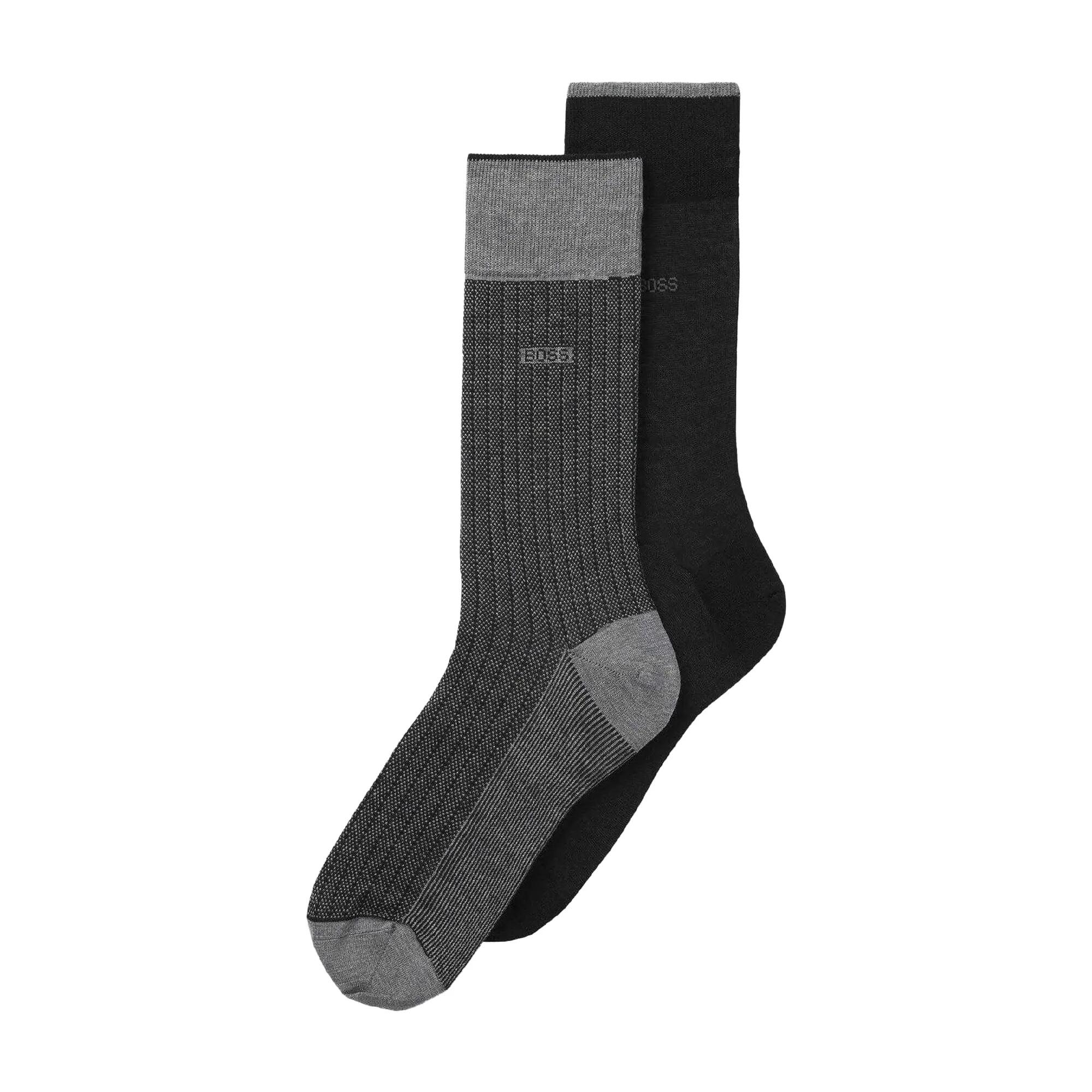 Boss Mens Mercerised Cotton Socks (Pack of 2)