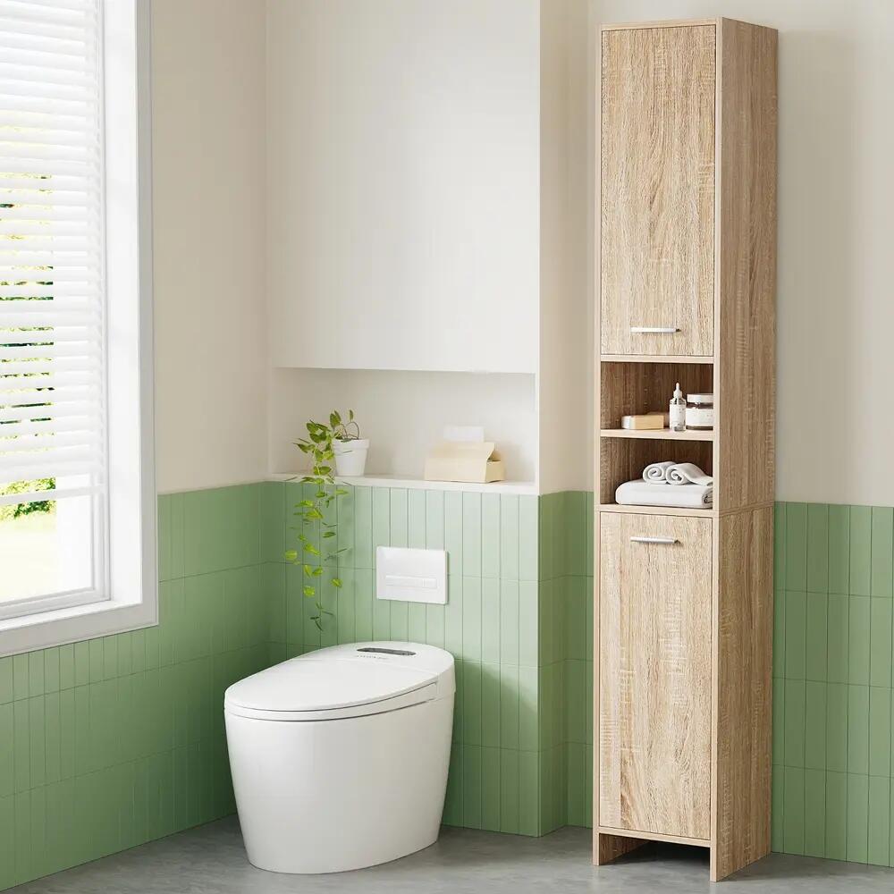 Artiss Bathroom Cabinet Storage 185cm Wooden