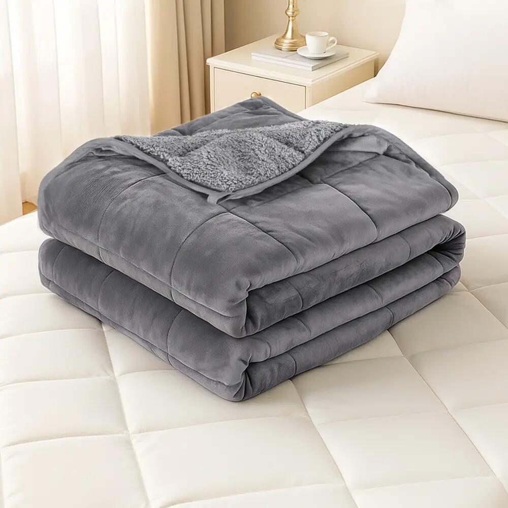 Giselle 5.5KG Weighted Blanket Adults Kid Anti Anxiety Gravity Blankets Sherpa F