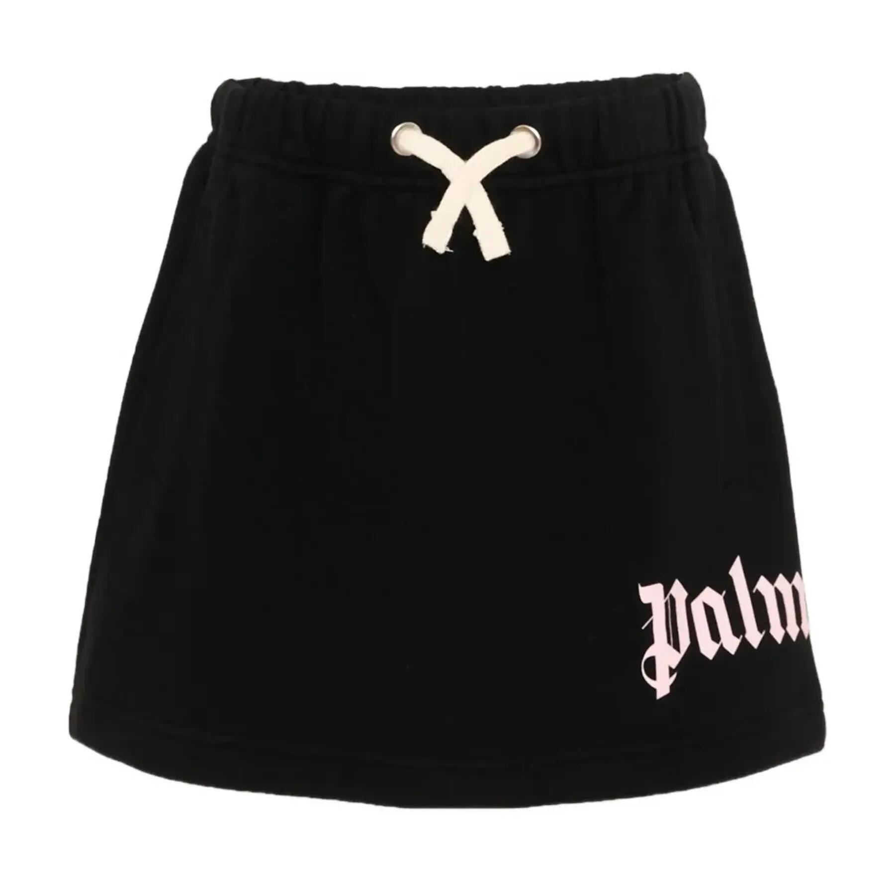 Palm Angels Girls Classic Oversized Logo Mini Skirt