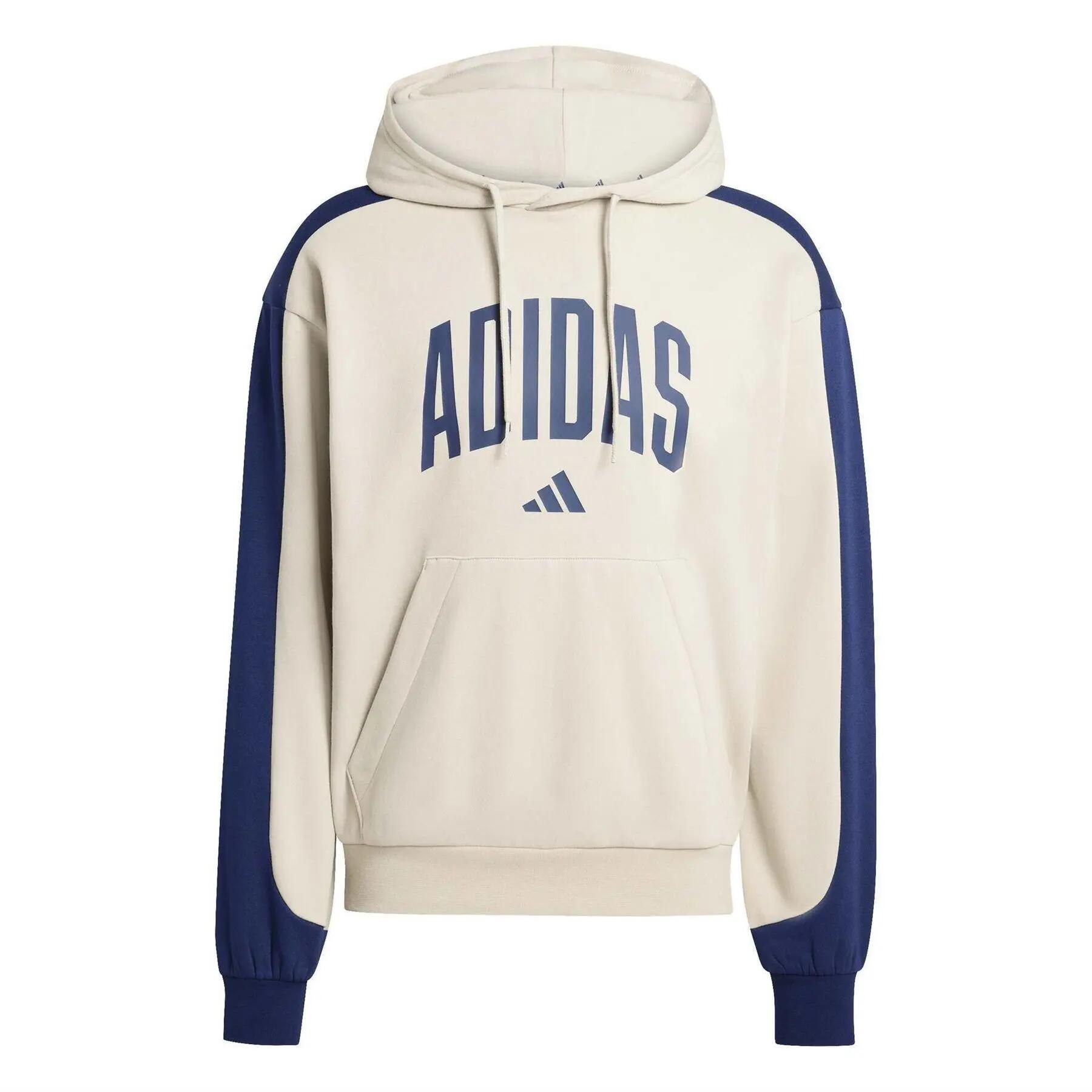 Adidas Mens Collegiate Logo Hoodie