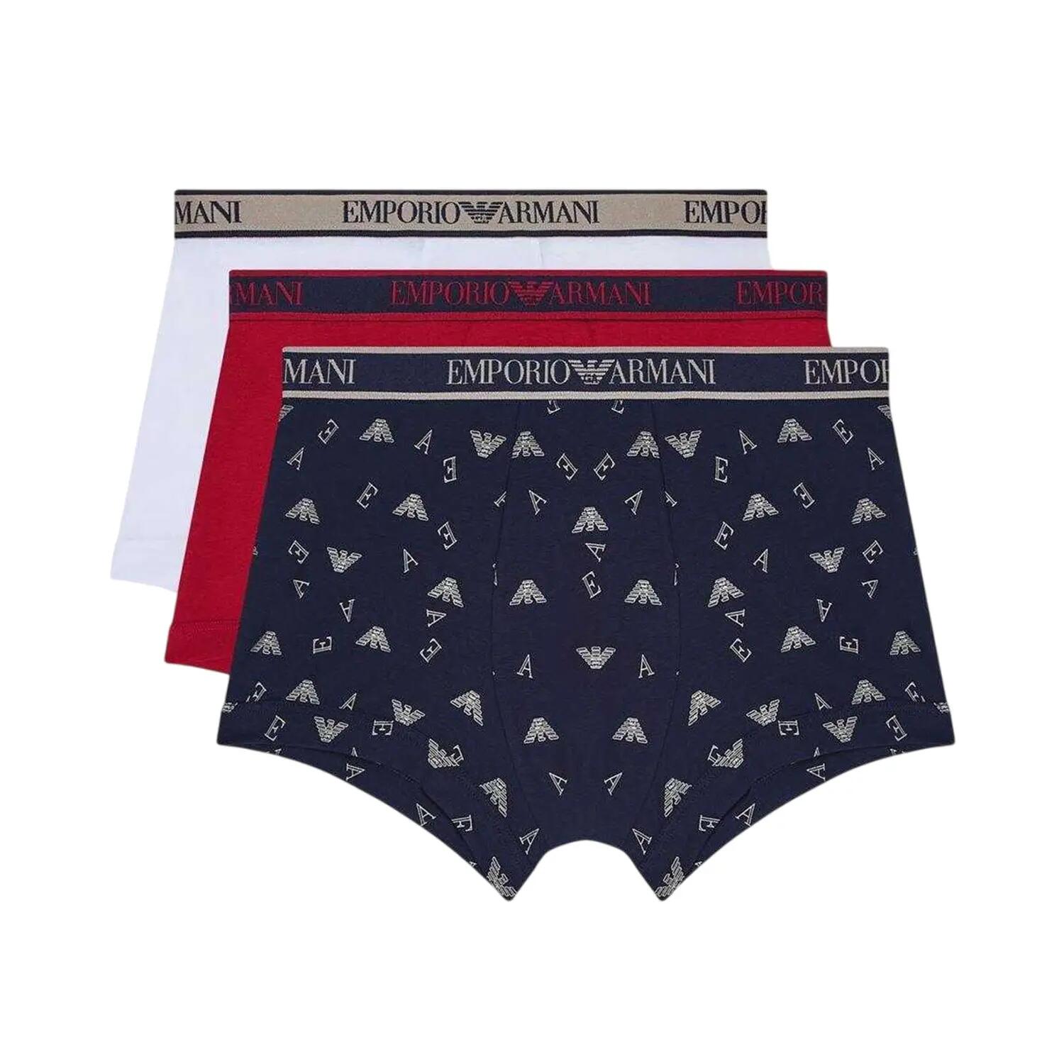 Emporio Armani Mens Core Logo Boxer Briefs (Pack of 3)