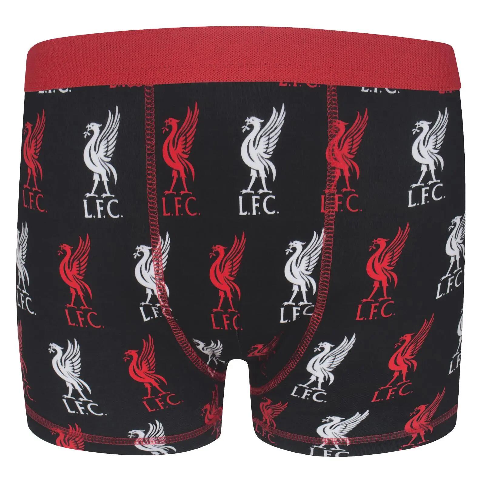 Liverpool FC Boys Repeat Logo Boxer Shorts