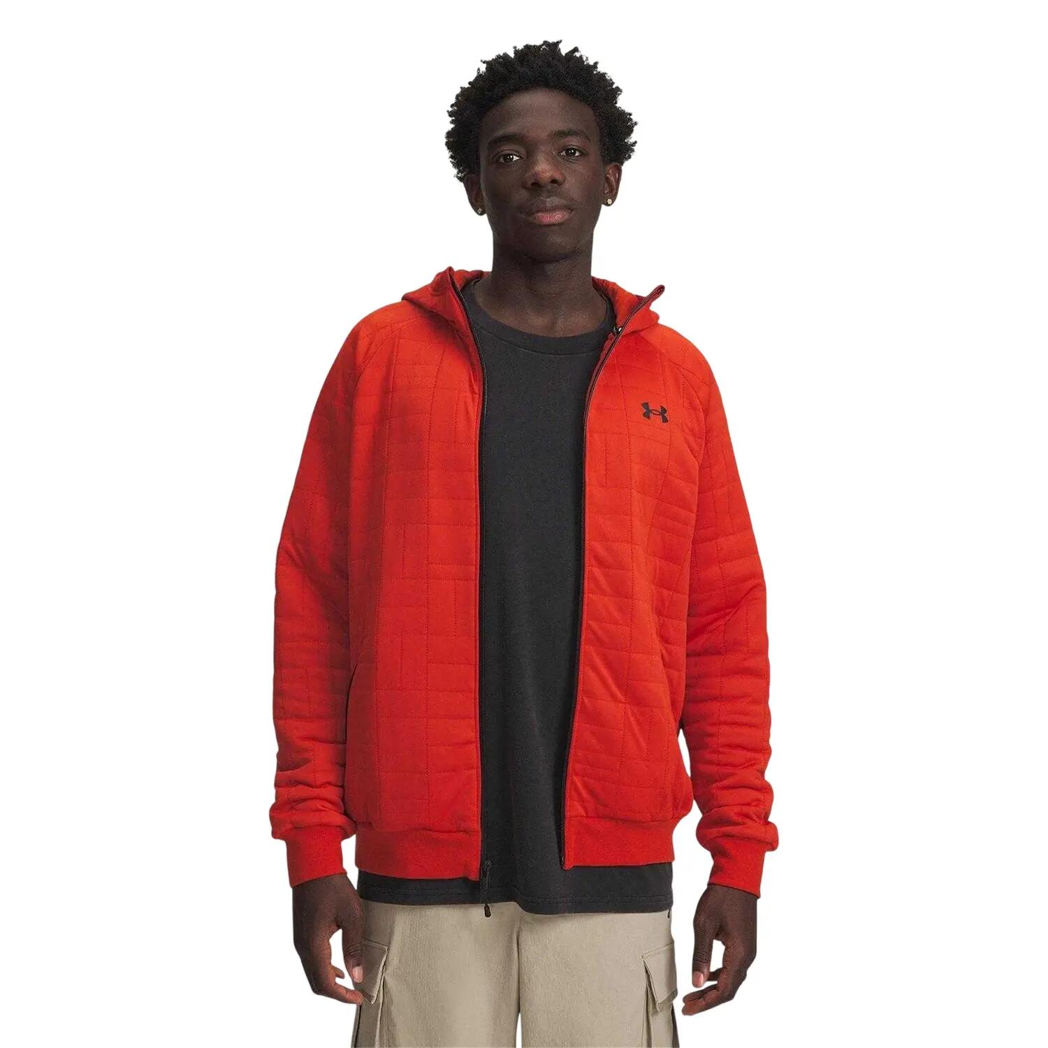 Under Armour Mens Unstoppable Quilted Full Zip Hooded Jacket