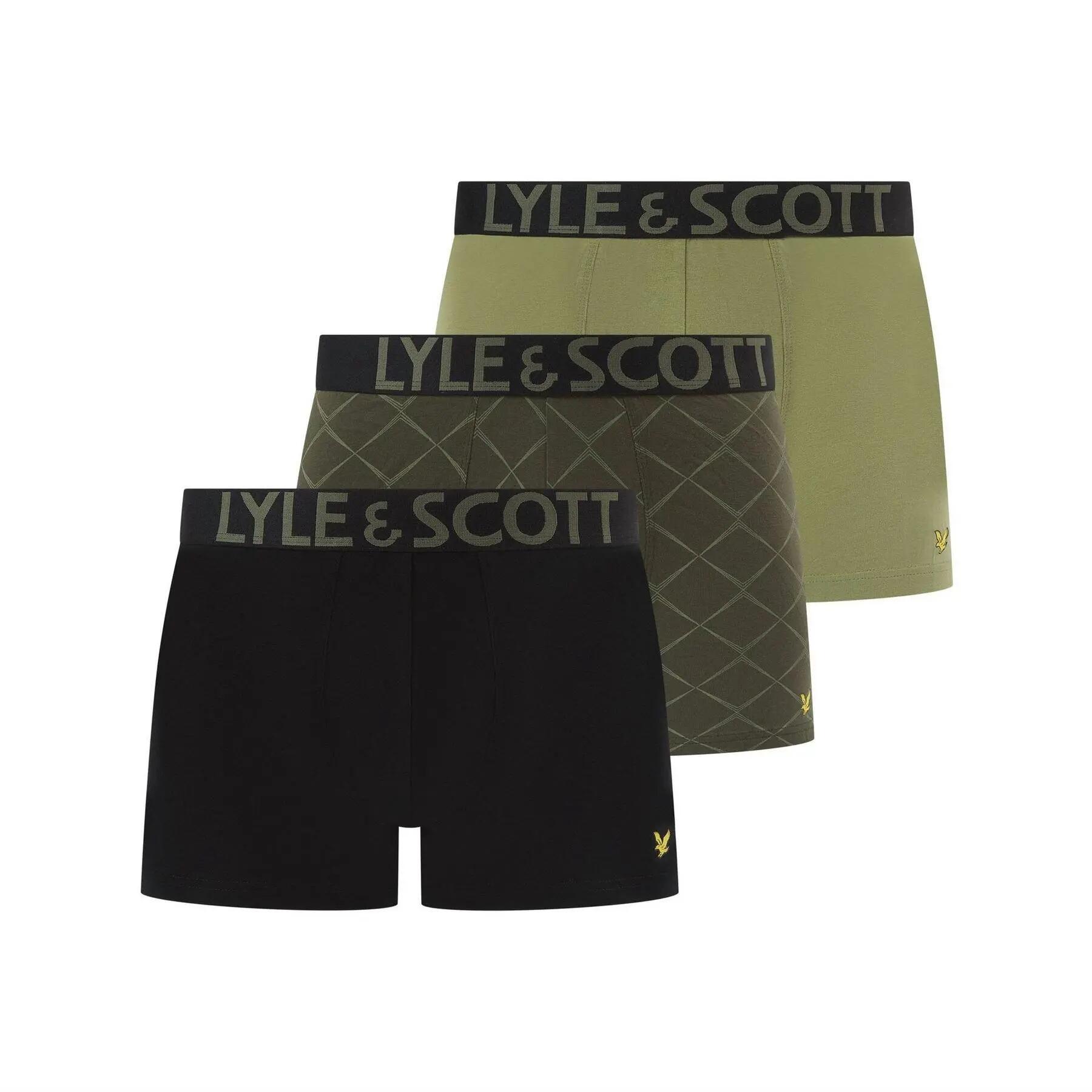 Lyle & Scott Mens Golf Lucian Boxer Shorts (Pack of 3)