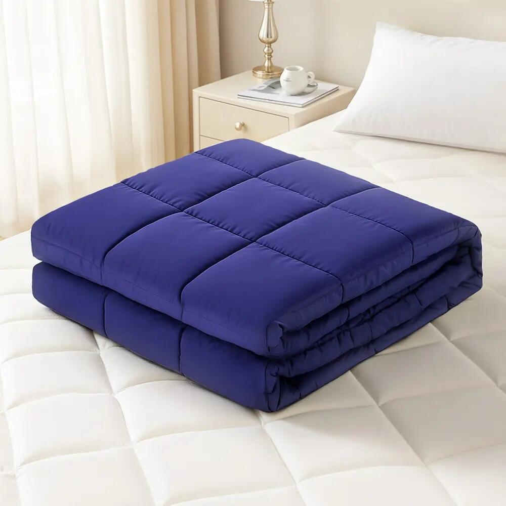 Giselle 11KG Adults Size Anti Anxiety Weighted Blanket Gravity Blankets Royal Bl