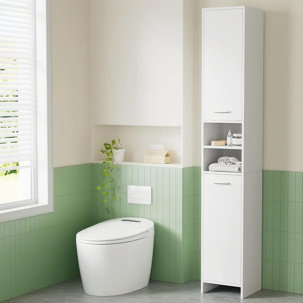 Artiss Bathroom Cabinet Storage 185cm White
