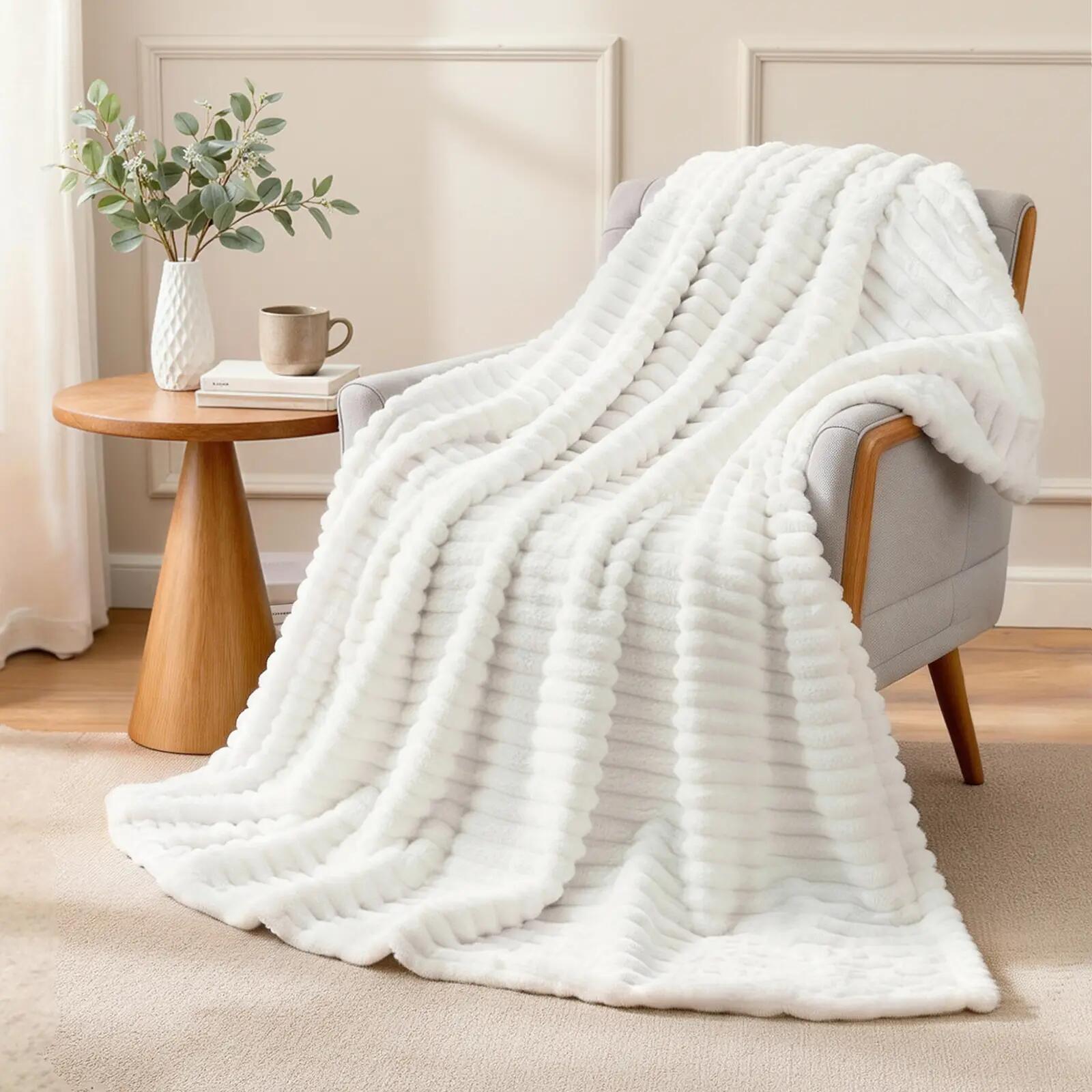 Giselle 203x230cm Throw Blanket Fleece Soft Lightweight Cozy Sofa Couch Bed Thro