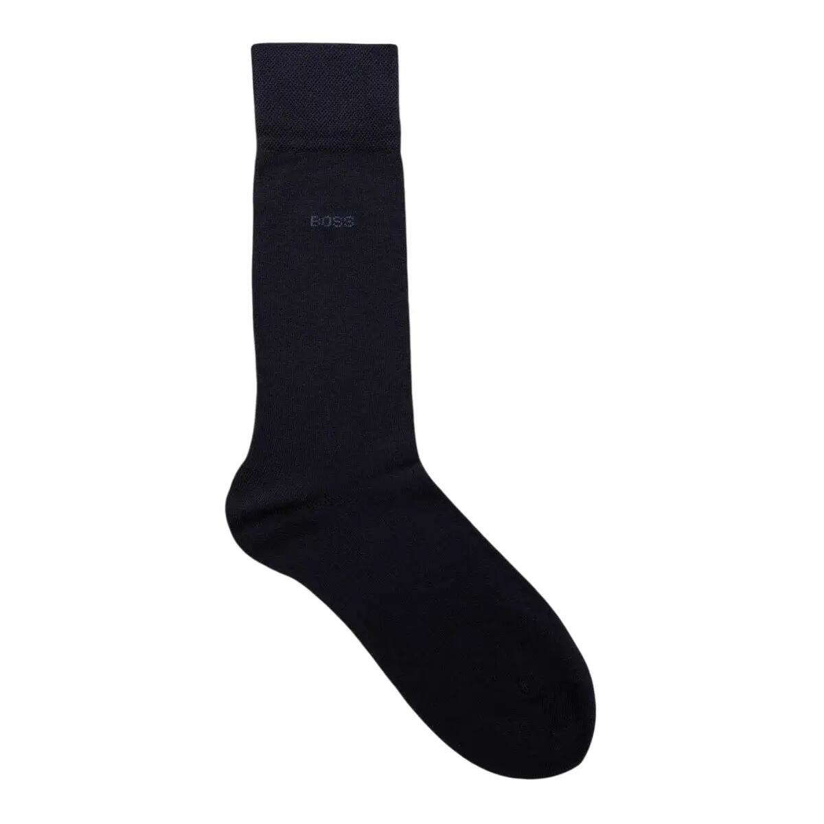 Boss Unisex Adult Embroidered Logo Cotton Blend Crew Socks