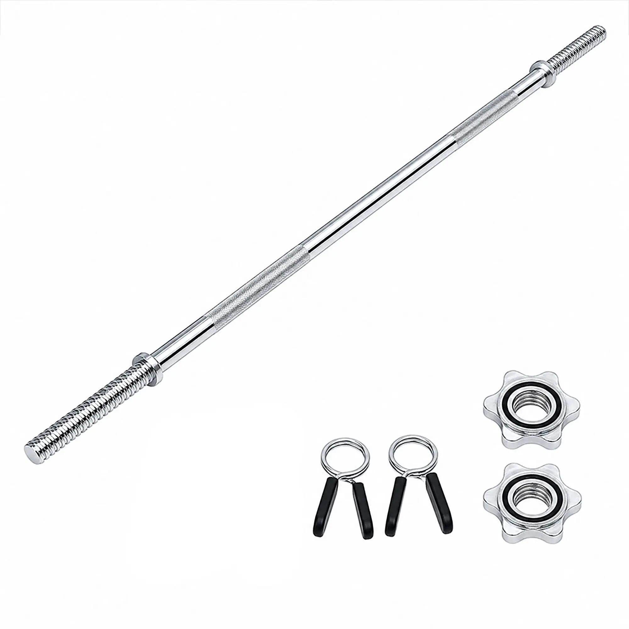Centra 140cm Weight Lifting Bar Standard Barbell Home Gym Fitness Steel 480LB