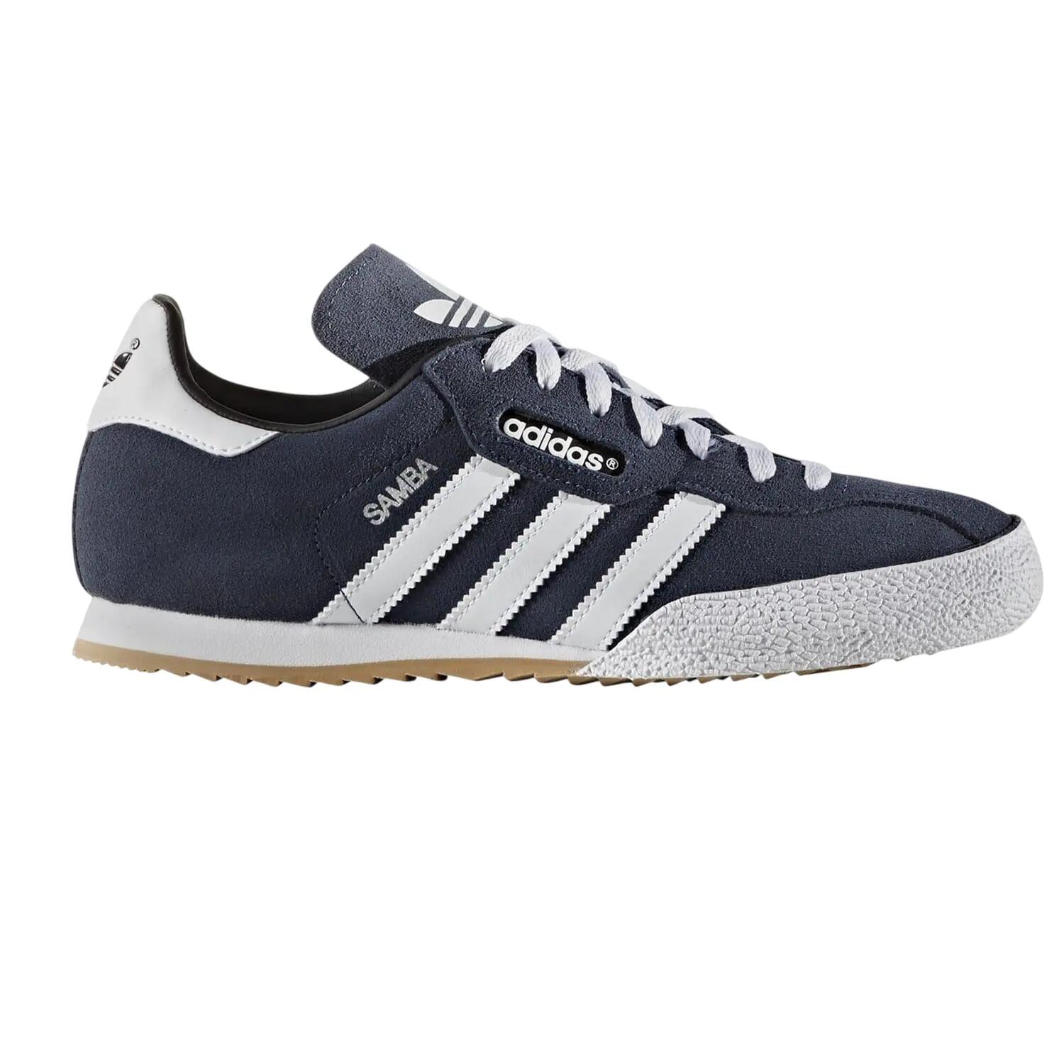 Adidas Boys Samba 3 Stripes Suede Trainers